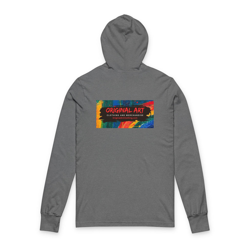 Long Sleeve Hooded Tee — Prism Wave Graphic