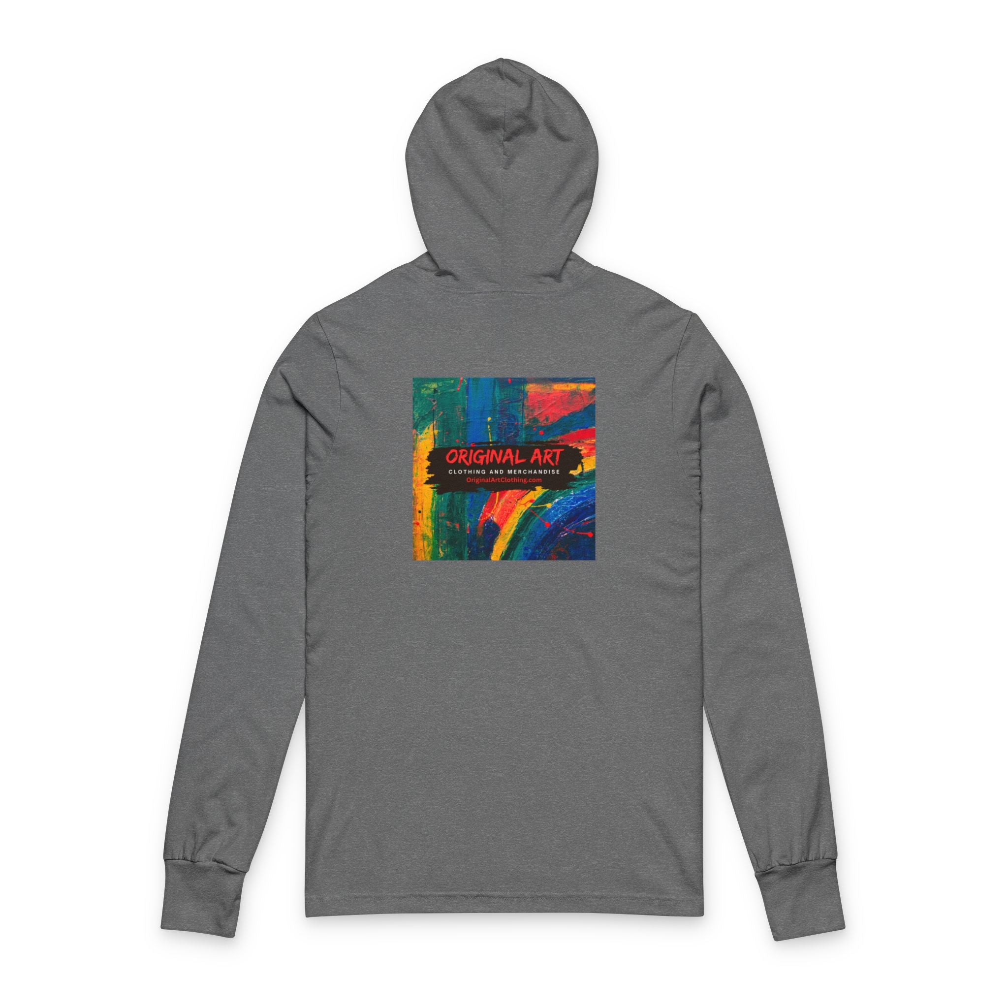 Teacher Hoodie Tee — "I teach. Kids first. Glitter optional." with Colorful Back Art