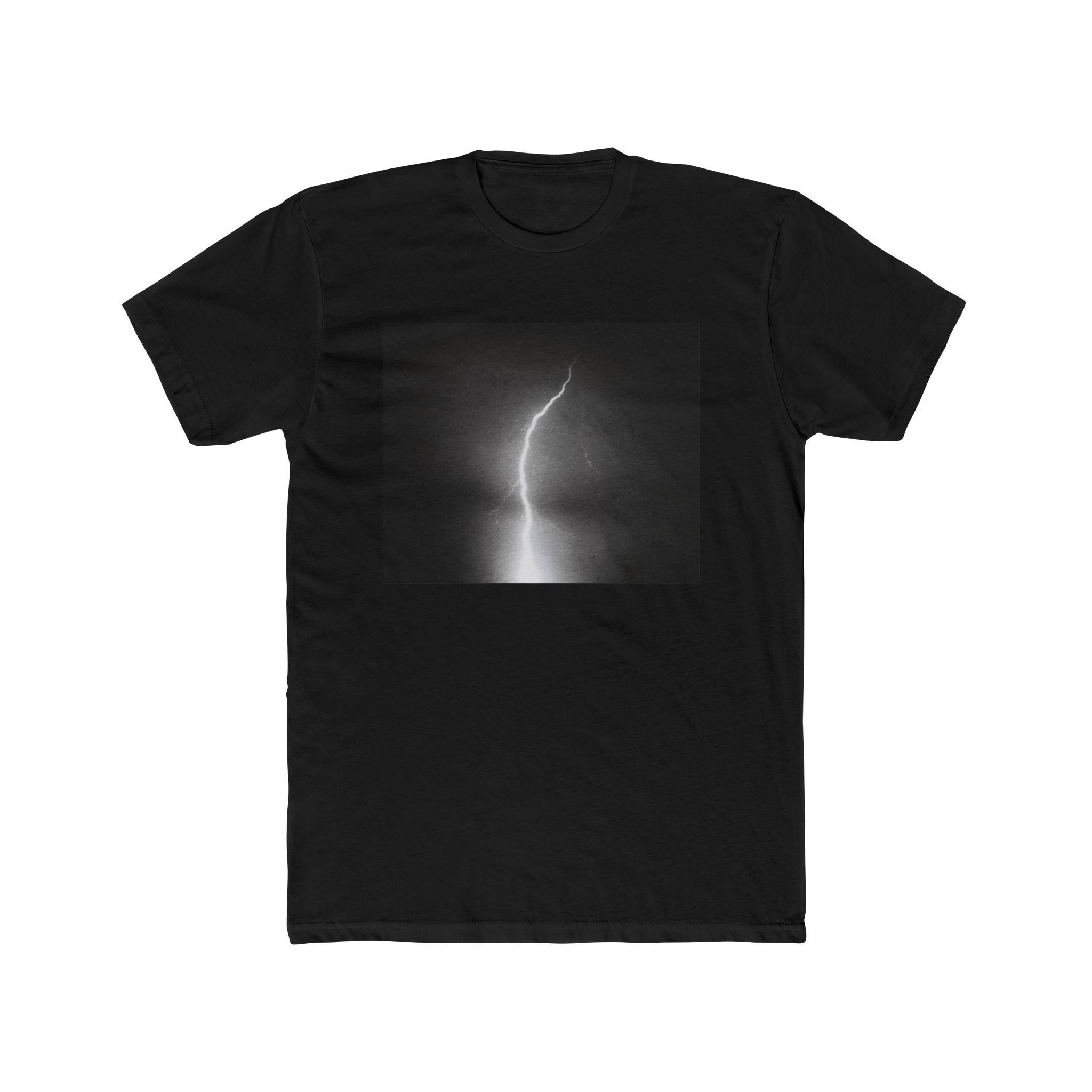 Lightning Bolt Unisex Cotton Crew Tee, Graphic Tee, Casual Wear, Lightning Design, Unique Gift, Everyday Comfort