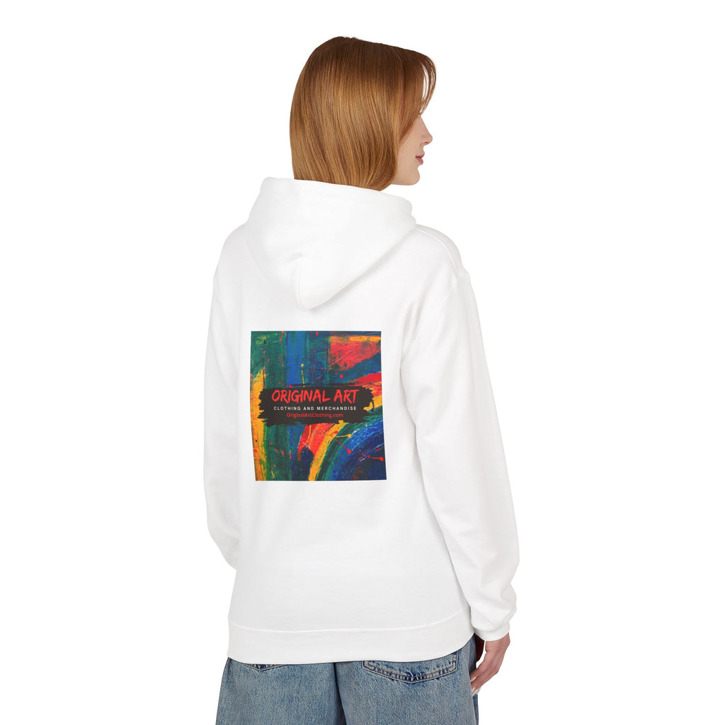 Vibrant Abstract Art Fleece Hoodie