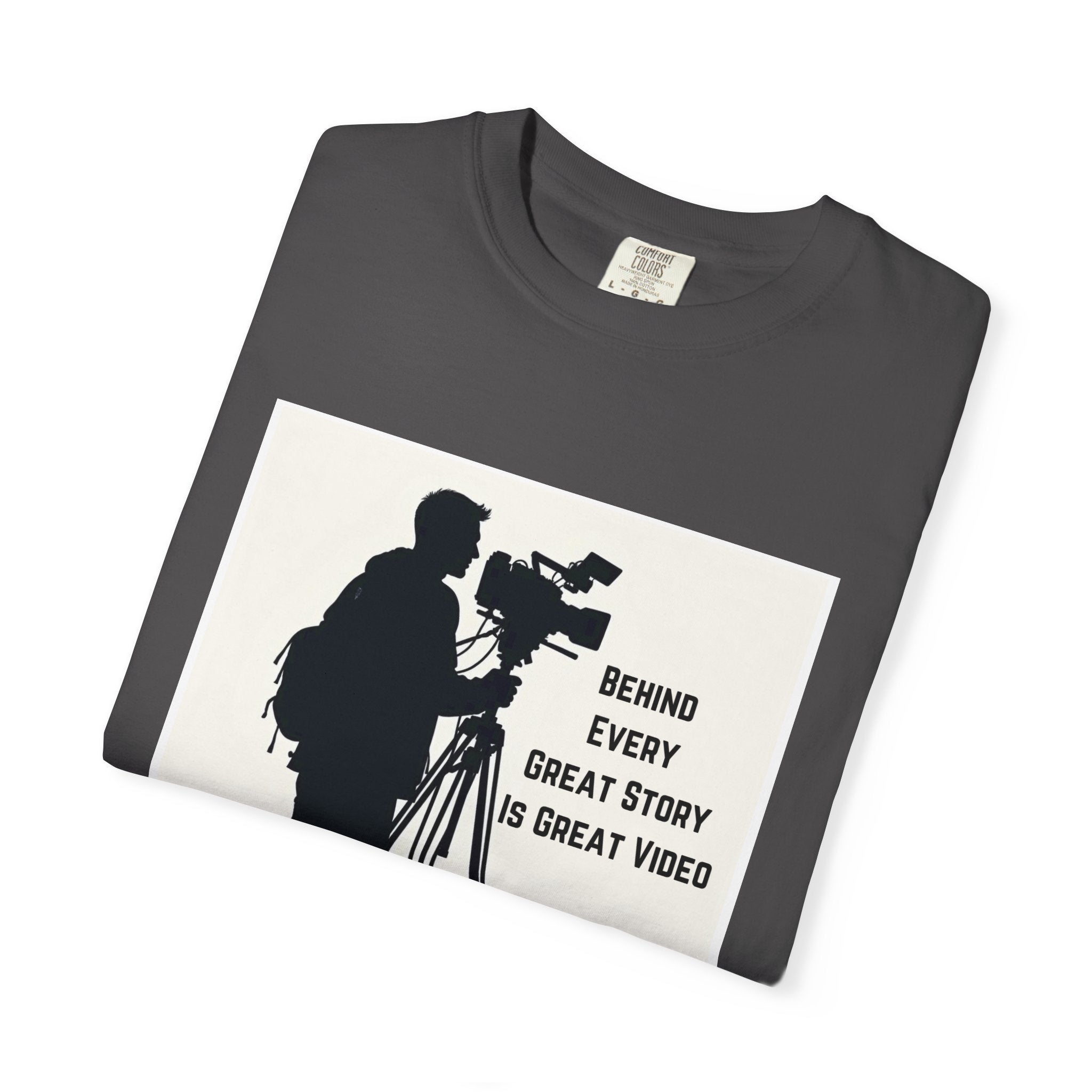 TV News Videographer: Unisex Garment-Dyed T-shirt