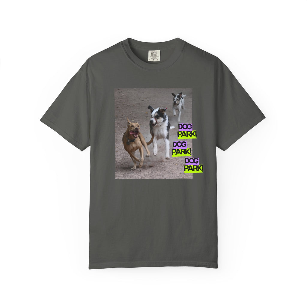 Dog Park Graphic Tee | Fun Pet Lover Shirt, Casual Dog Parent Apparel, Unique Gift for Dog Owners, Animal Lover Fashion