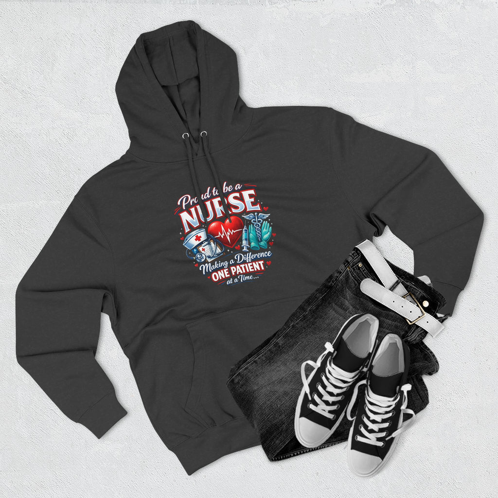 ‘Proud to be a Nurse’ Fleece Pullover Hoodie