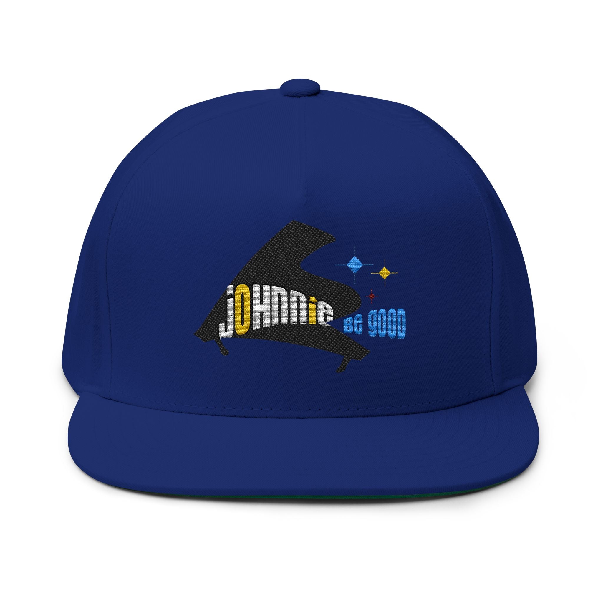 Johnnie Be Good Movie Embroidered Grand Piano Flat Bill Cap