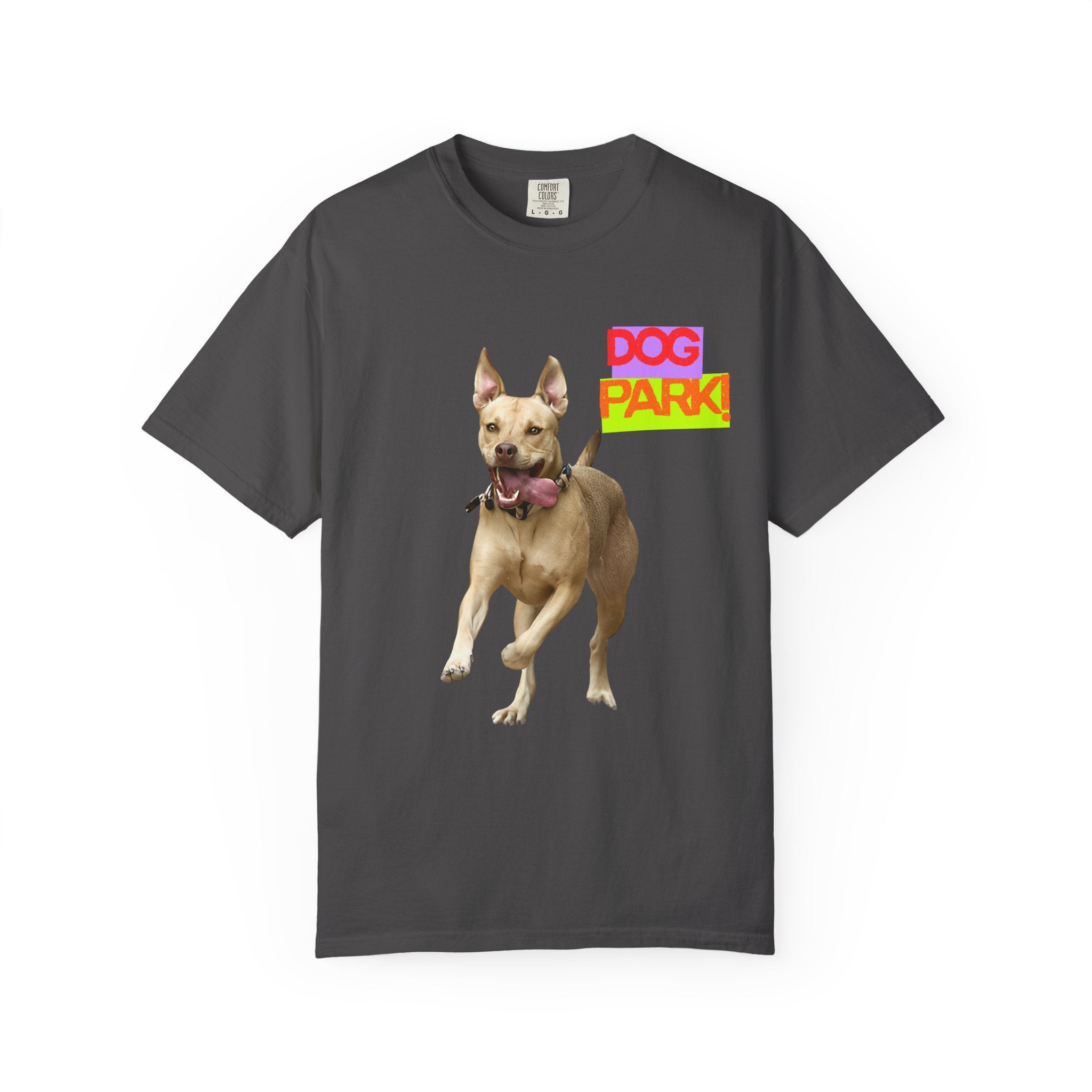 Dog Park Unisex Garment-Dyed T-shirt, Pet Lover Gift, Casual Wear, Summer Fashion, Dog Owner Apparel