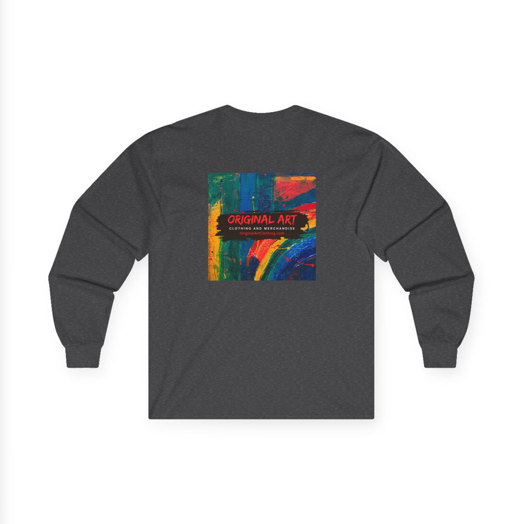 Long Sleeve Tee — "Deep Thought: I’m Sorry I Called You a Pompous Jerk" Minimal Square Graphic