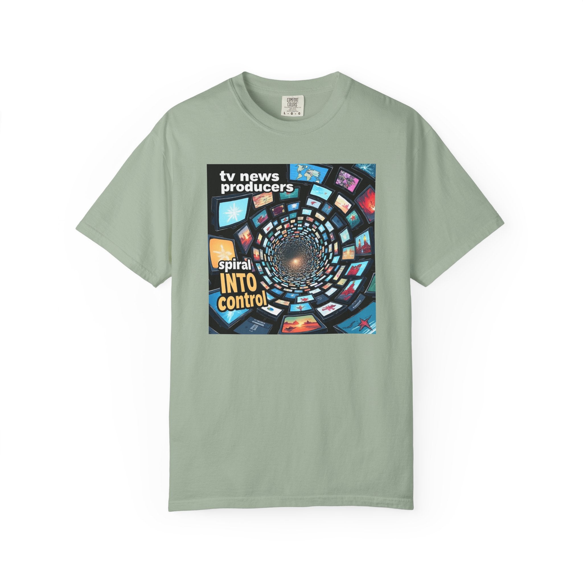Retro Graphic T-Shirt for TV News Producers, Pop Culture Apparel, Gift for Journalists, TV Enthusiast Tee, Creative Vintage Style Shirt
