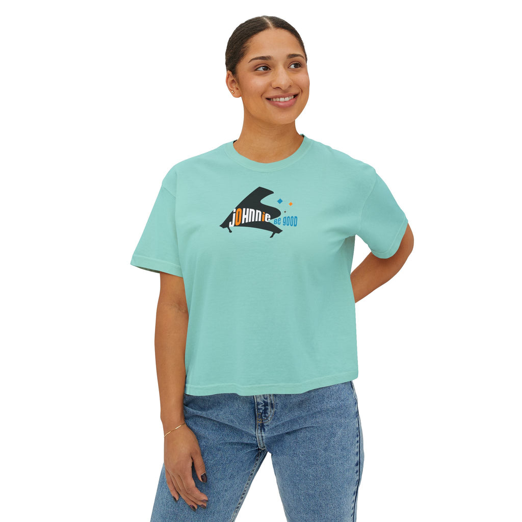 Johnnie Be Good Movie Boxy Tee — 'Johann de Wood' Graphic Tee