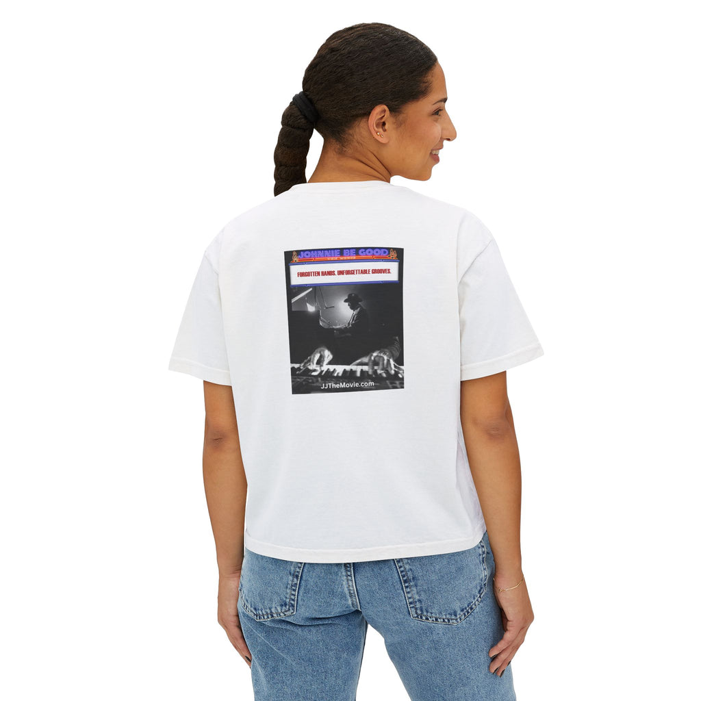 Johnnie Be Good Movie Boxy Tee — 'Johann de Wood' Graphic Tee