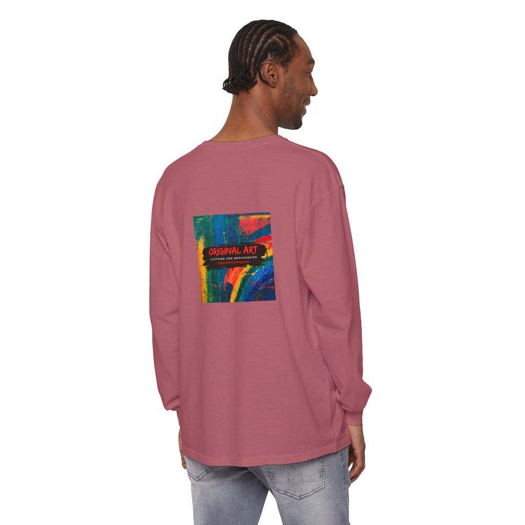 Producing is my super power! Long Sleeve T‑Shirt — Retro Comic Book Girl Graphic (Original Art)