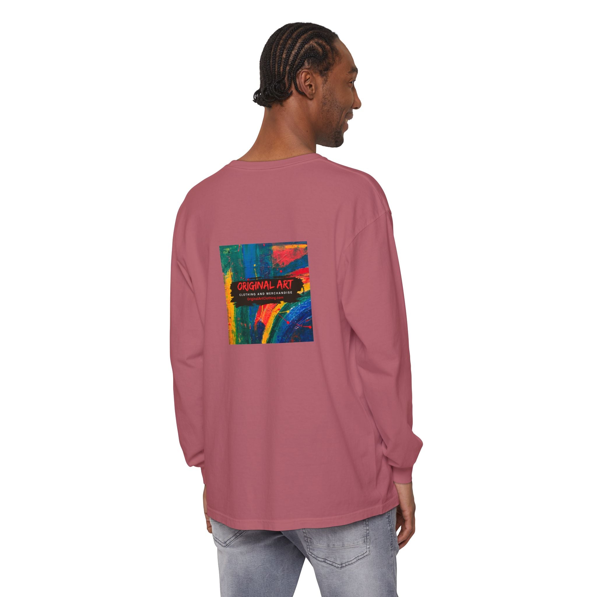 Producing is my super power! Long Sleeve T‑Shirt — Retro Comic Book Girl Graphic (Original Art)