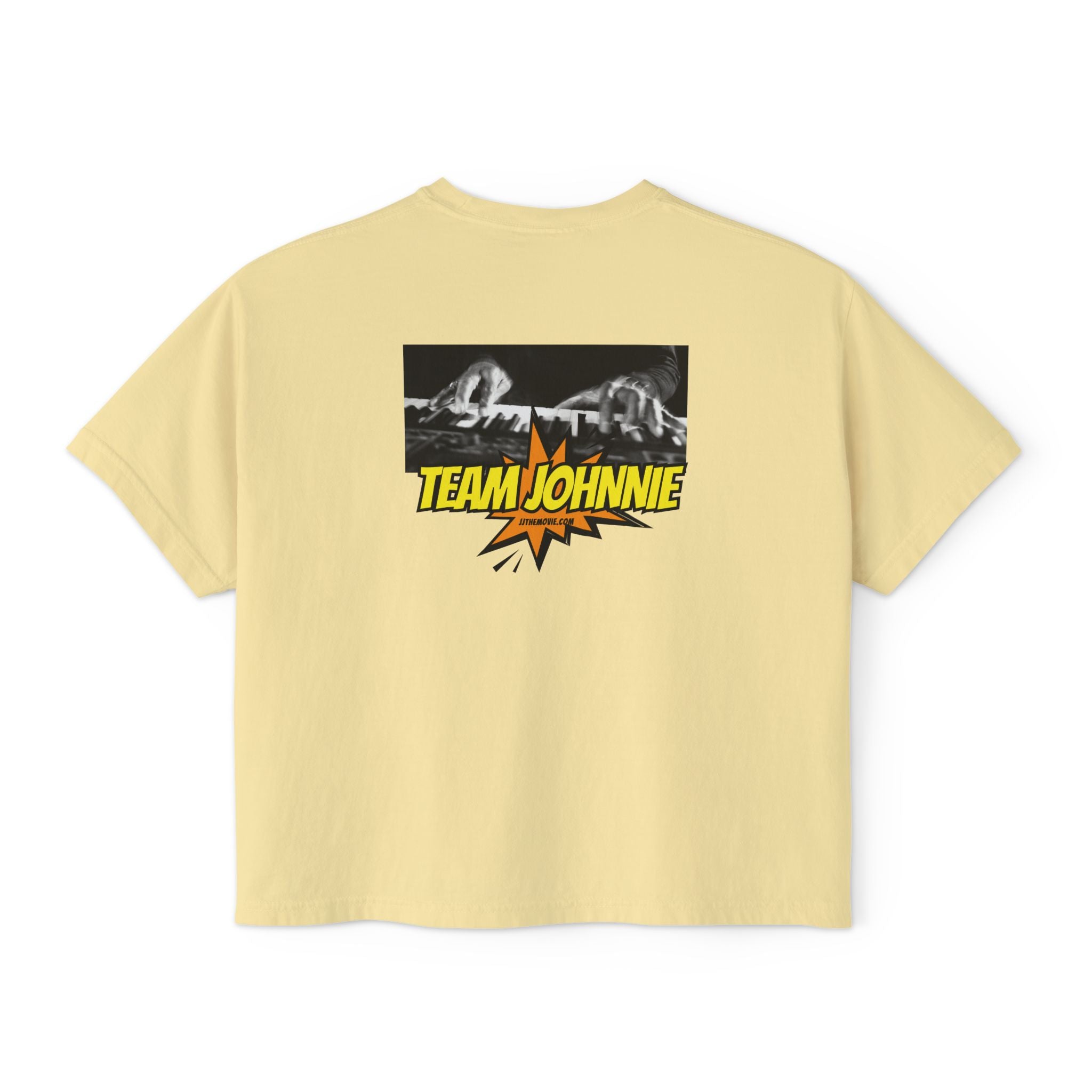 'The Concert: Johnnie Johnson' Ticket Design Graphic Boxy Tee