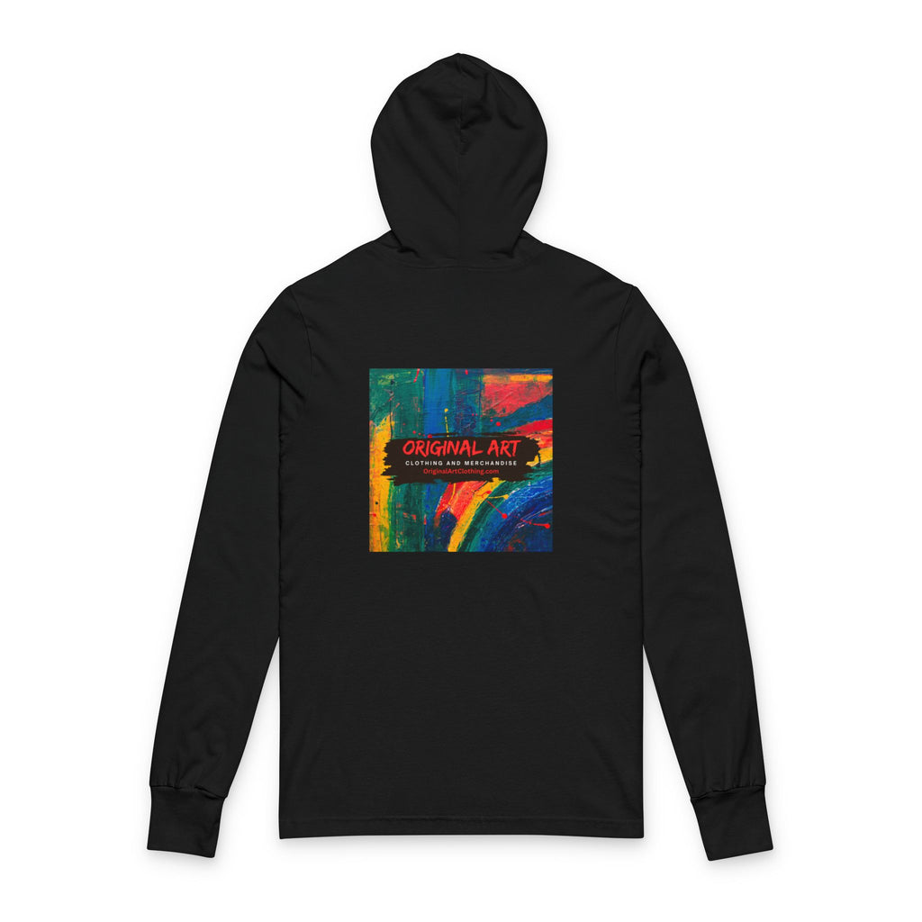 Artistic Apple Hooded Tee — Original Art Graphic Long-Sleeve Hoodie Shirt