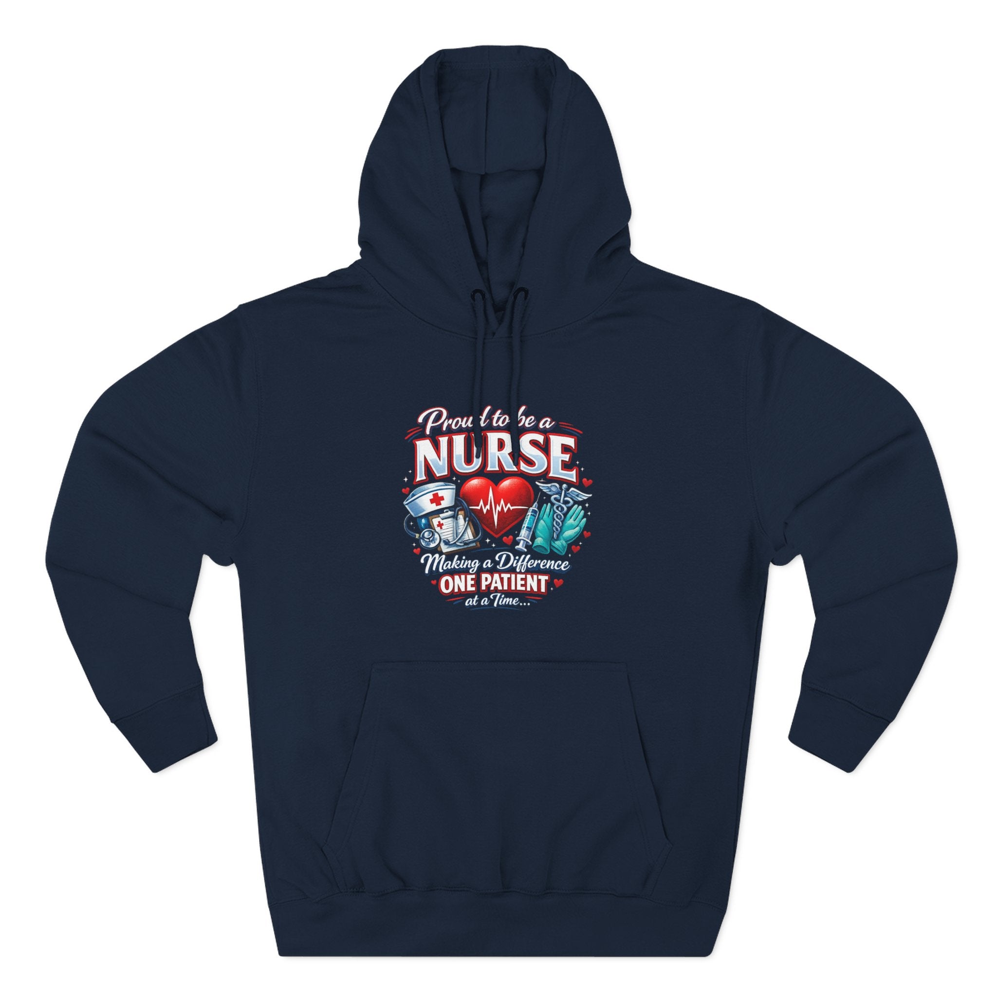 ‘Proud to be a Nurse’ Fleece Pullover Hoodie