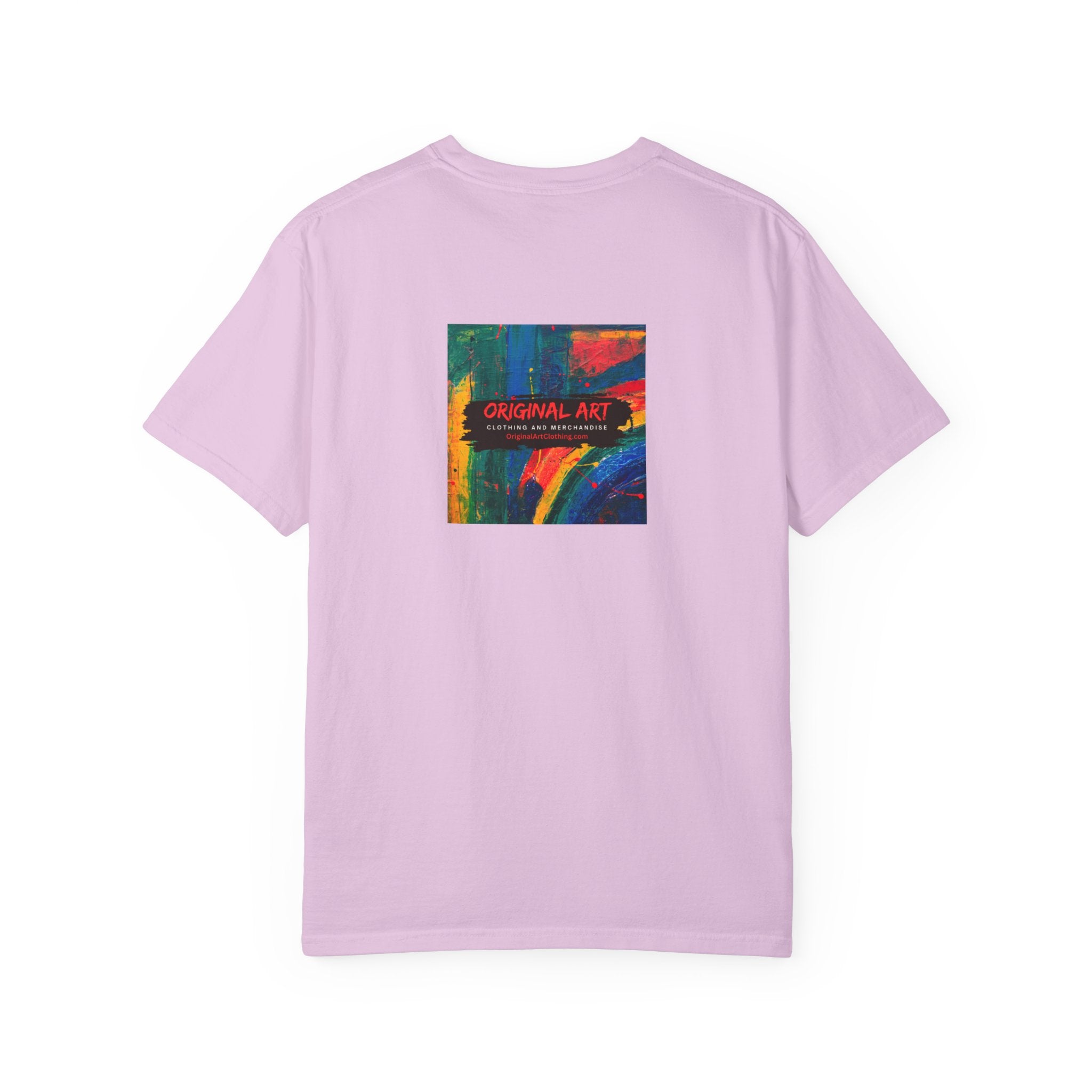 Girl Dad T-Shirt — 'Girl Dad' Heart Front & Colorful 'Original Art' Back Tee