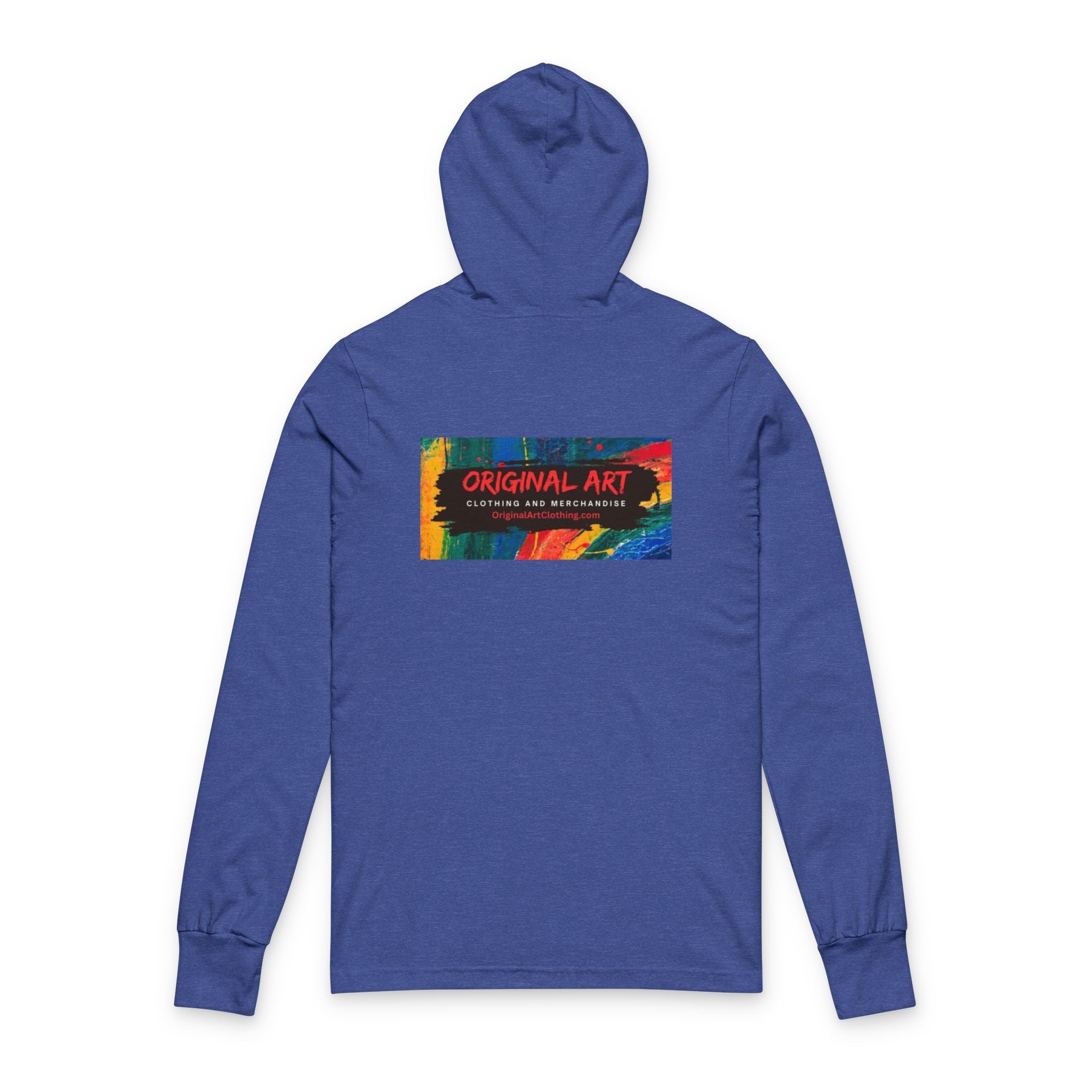 Long Sleeve Hooded Tee — Prism Wave Graphic