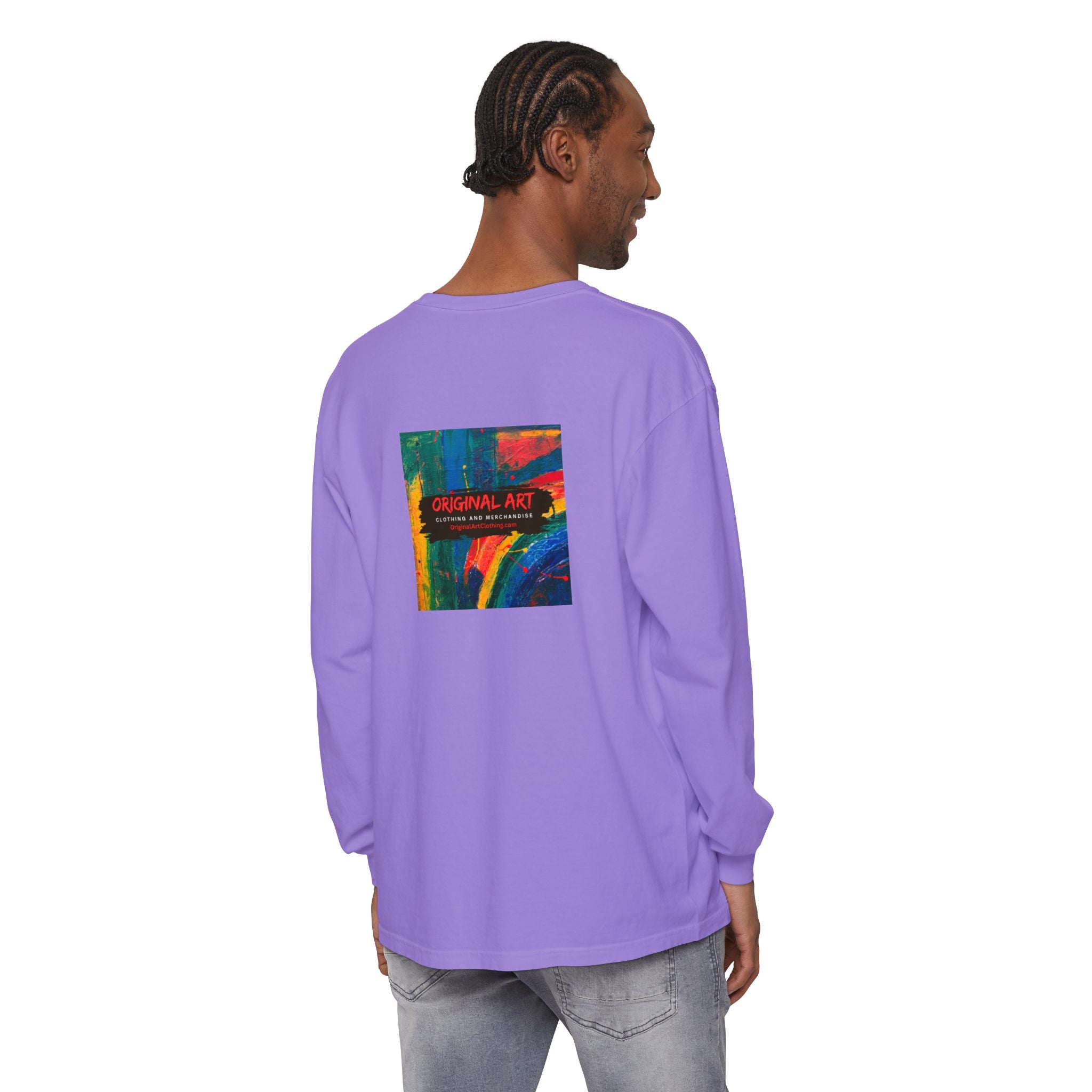 Teacher Long Sleeve Tee — "I teach. I make a difference. Maybe not today, but eventually." — Colorful Back Art