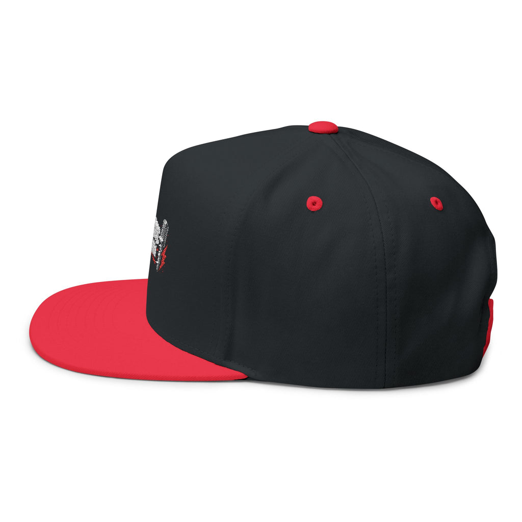 Live Music Is My Jam Embroidered Flat Bill Cap — Guitar & Mic Music Lover Snapback