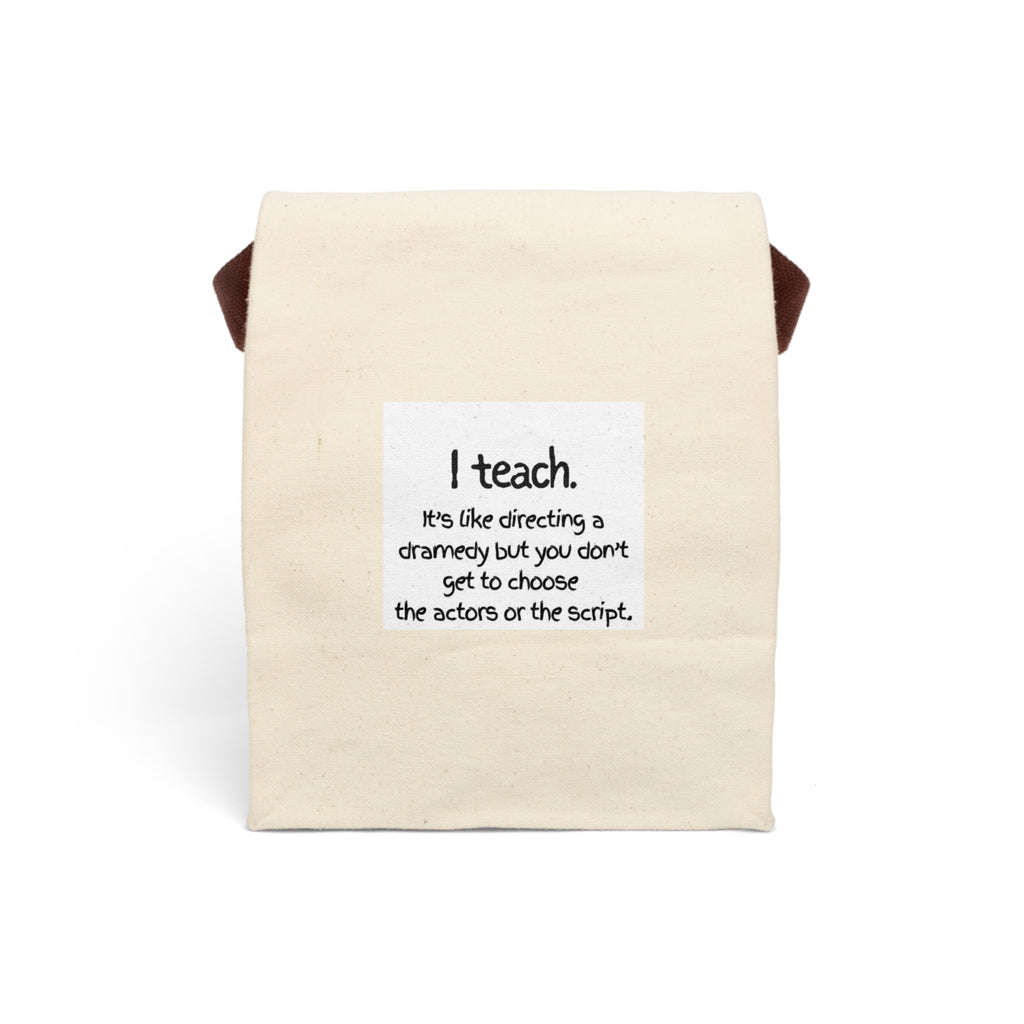 Canvas Lunch Bag With Strap