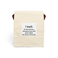 Canvas Lunch Bag With Strap