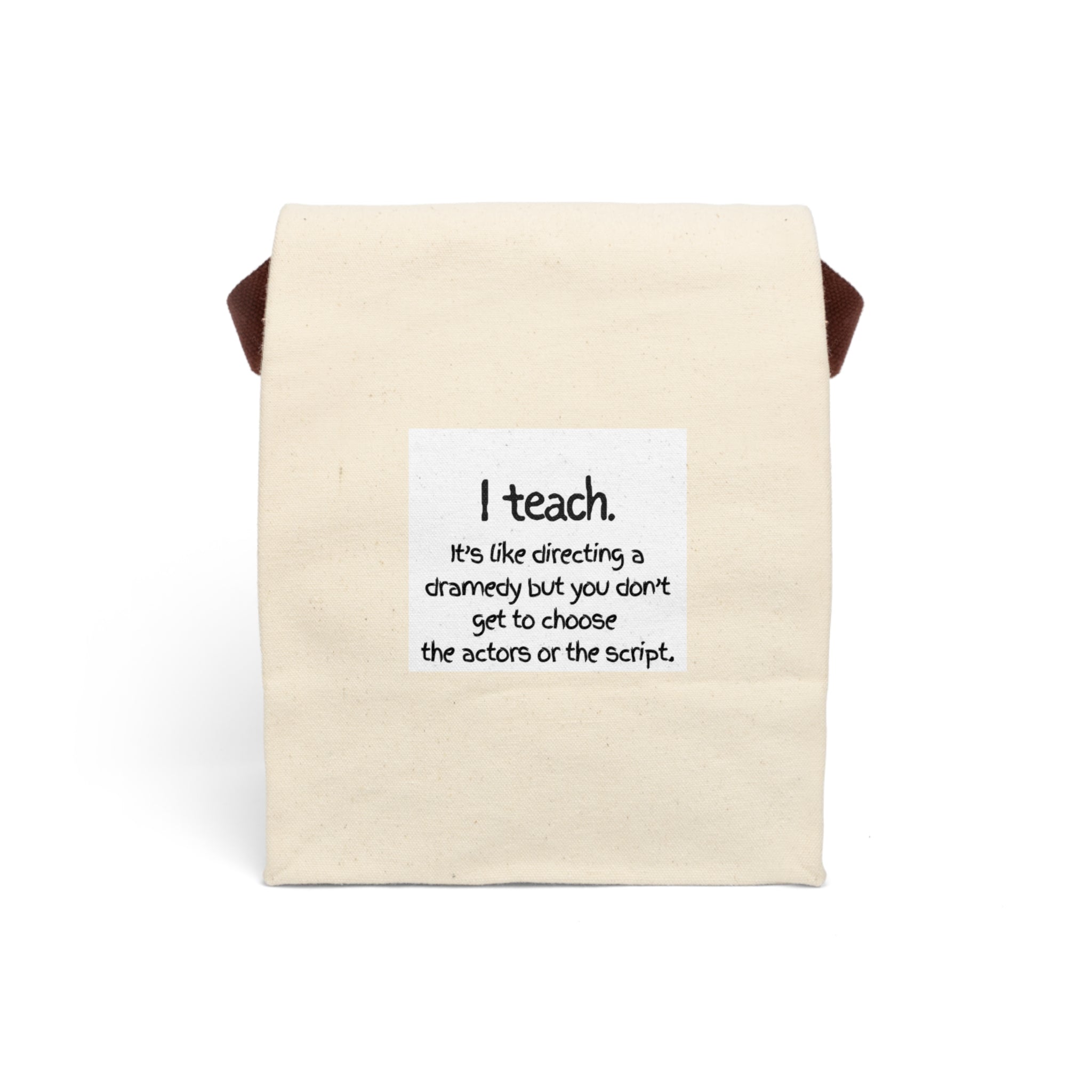 Canvas Lunch Bag With Strap
