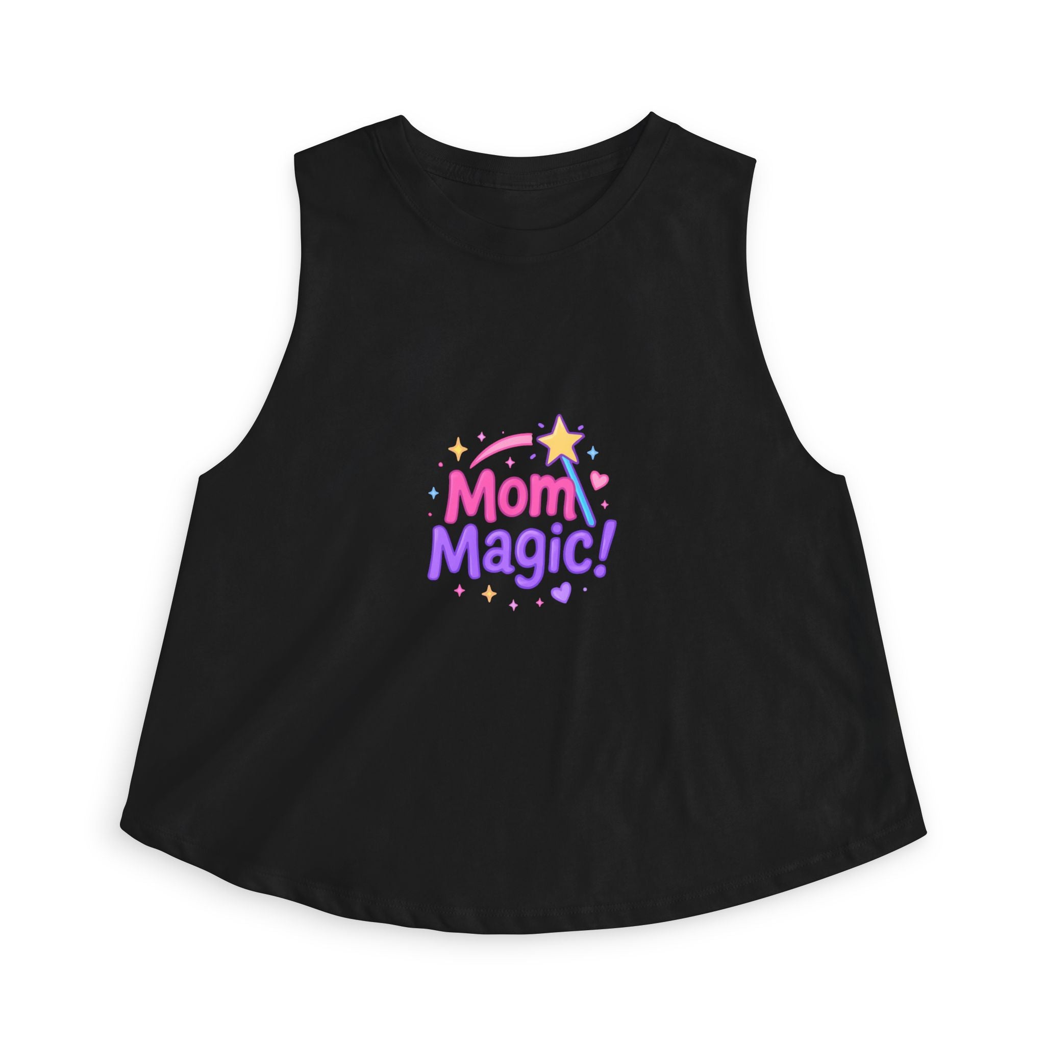 Mom Magic Crop Top — Cute Pastel Mother's Day Tank