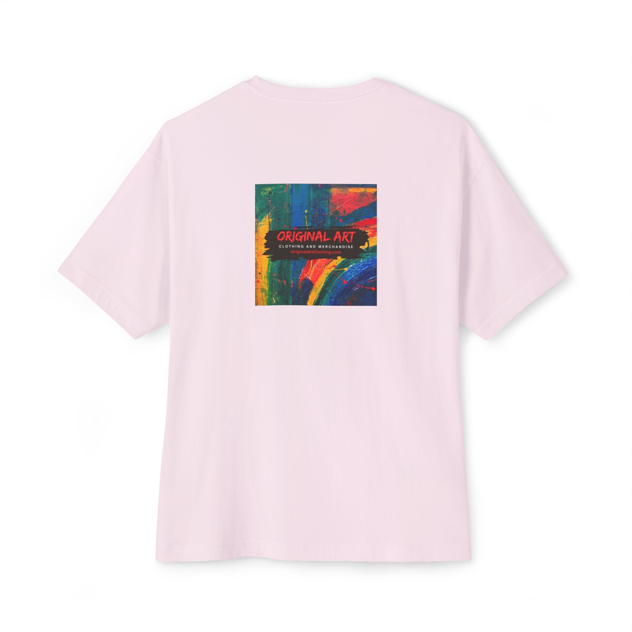 Teacher T‑Shirt — “I teach. It’s like directing a dramedy…” Oversized Boxy Tee with Colorful Back Art