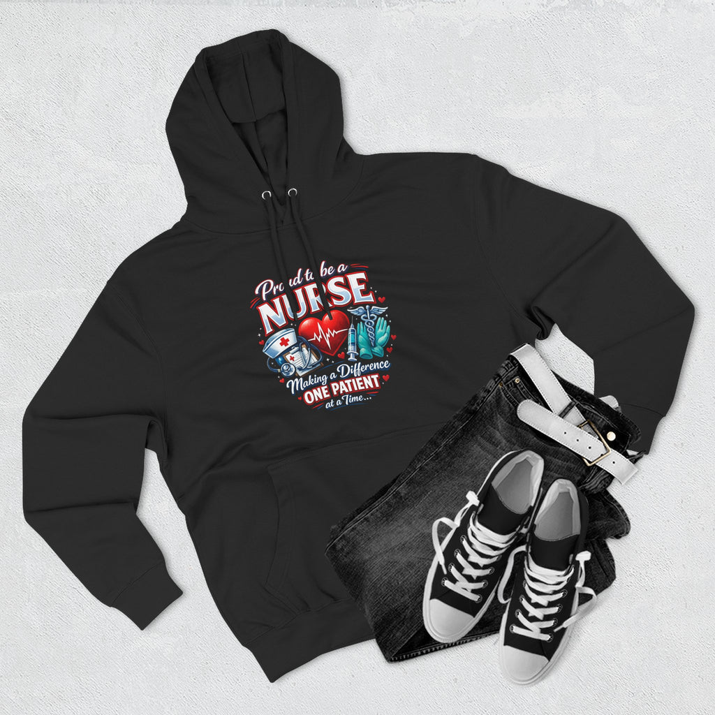 ‘Proud to be a Nurse’ Fleece Pullover Hoodie