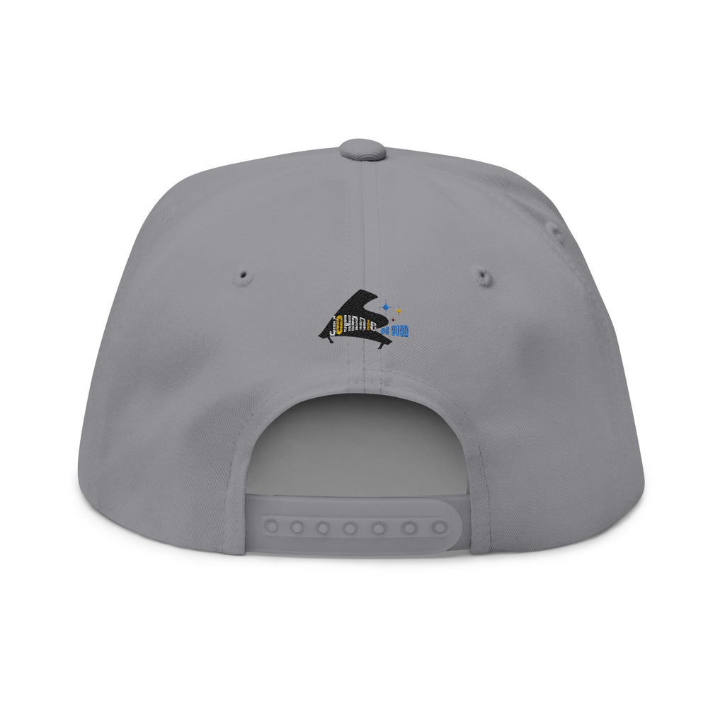 Johnnie Be Good Movie Embroidered Grand Piano Flat Bill Cap