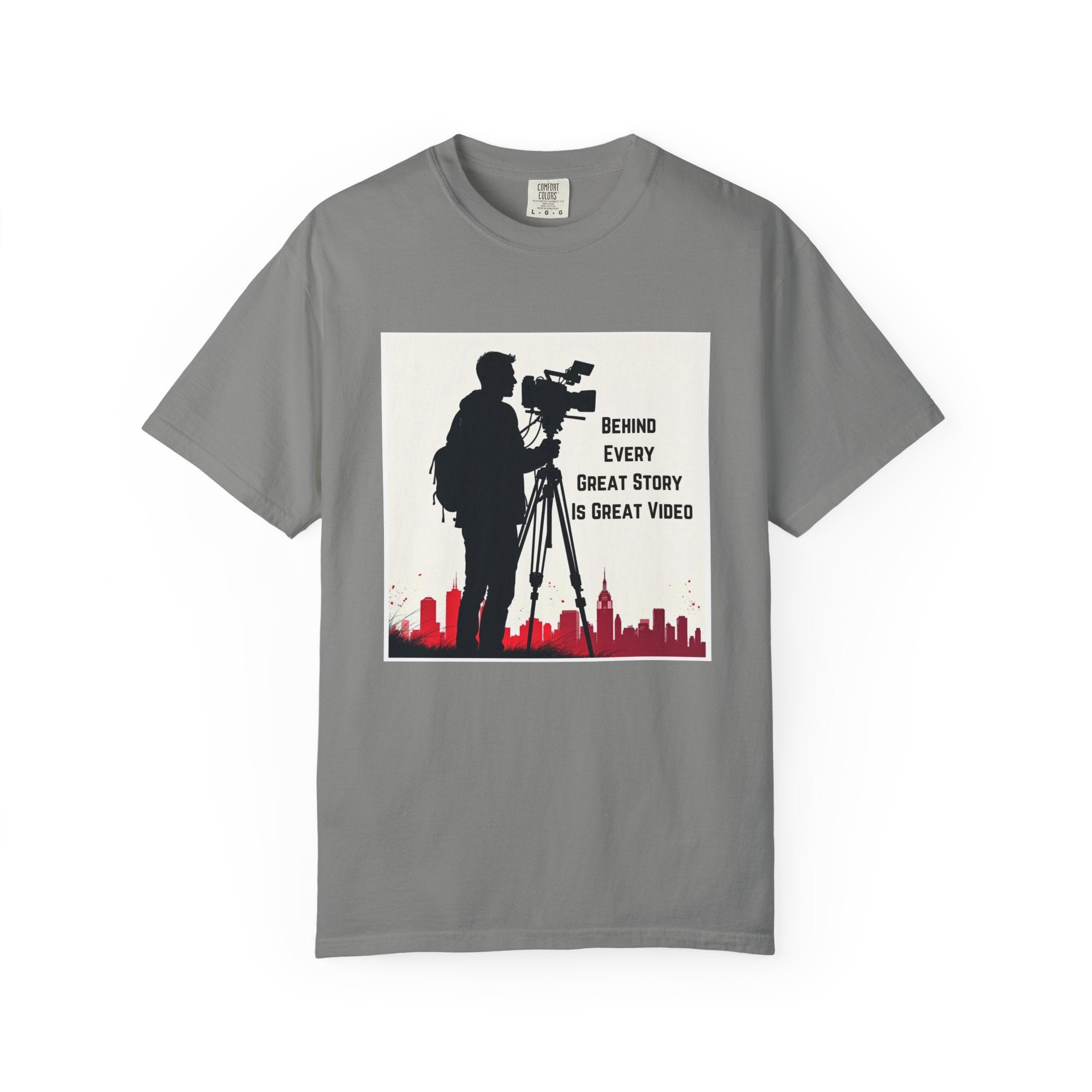 TV News Videographer: Unisex Garment-Dyed T-shirt