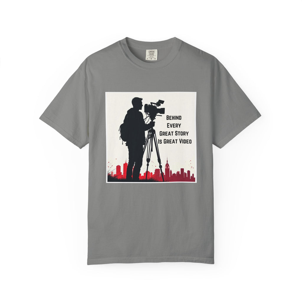 TV News Videographer: Unisex Garment-Dyed T-shirt