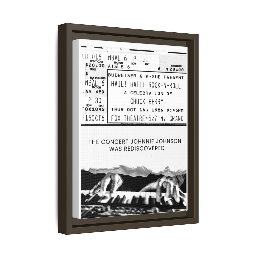 The Concert Johnnie Johnson Was Rediscovered Framed Canvas Print