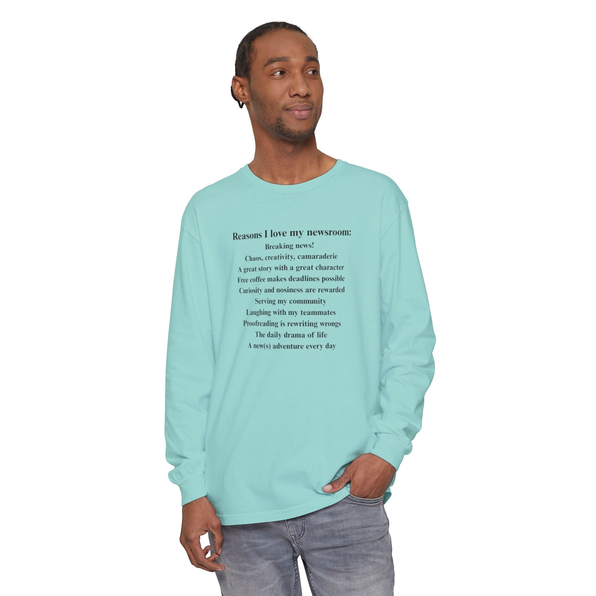 "Reasons I love my newsroom" Fleece Hoodie