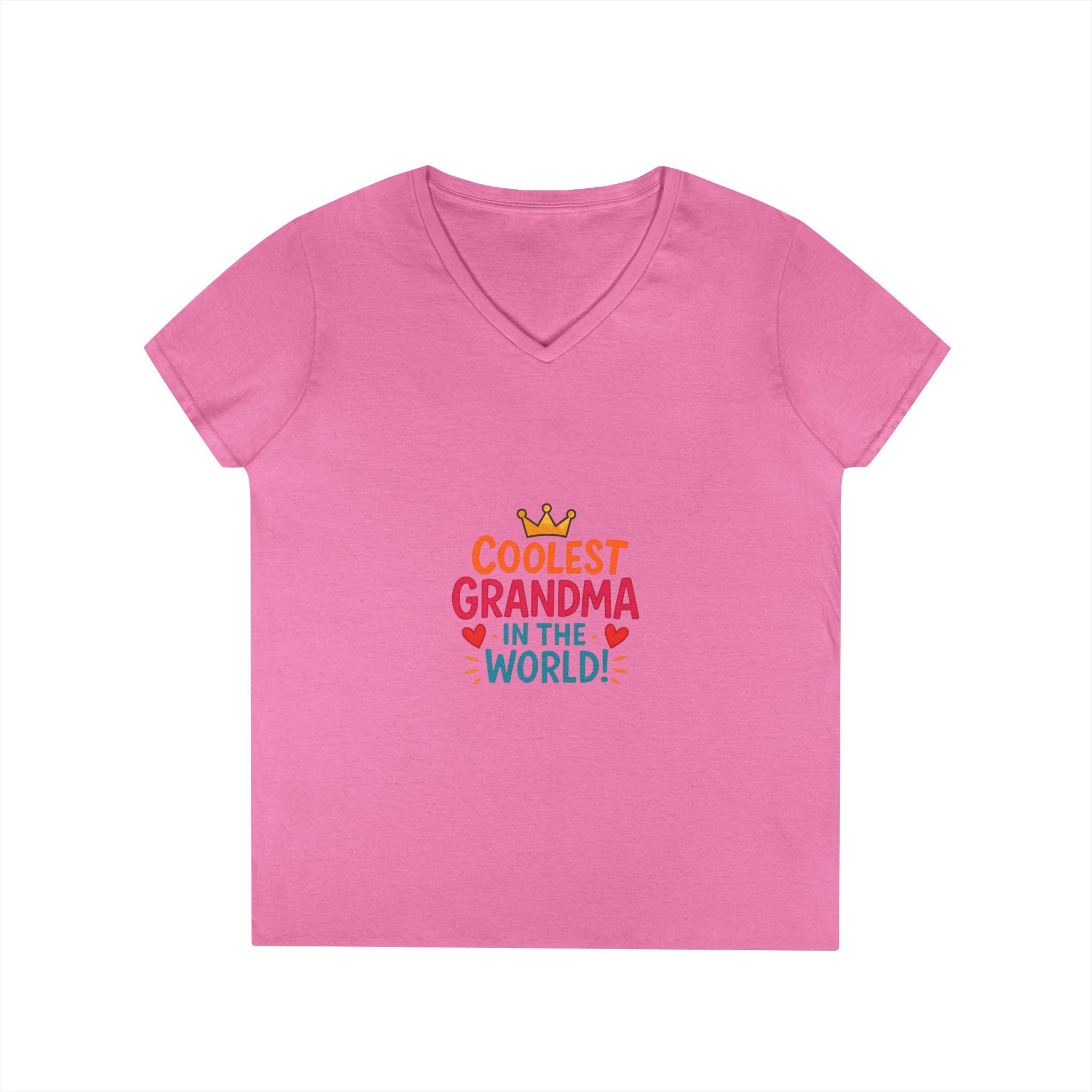 Coolest Grandma in the World V-Neck T-Shirt