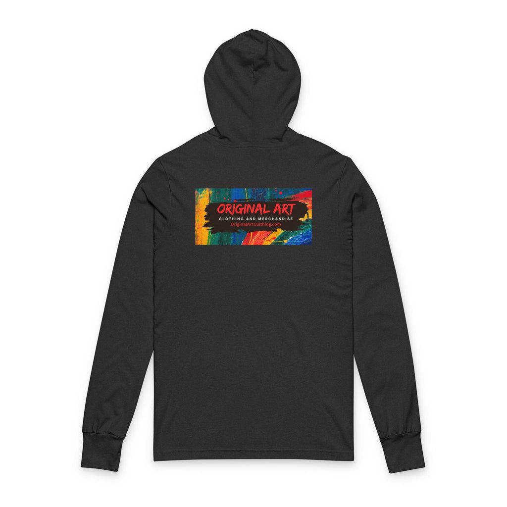 Happy Hour Hooded Long Sleeve Tee – 'Original Art' Graphic Comfort