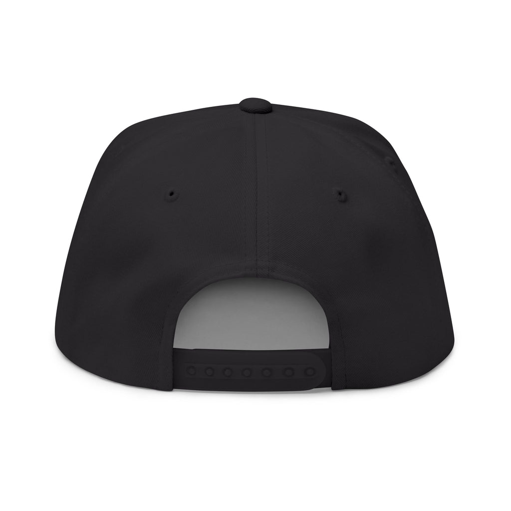 Live Music Is My Jam Embroidered Flat Bill Cap — Guitar & Mic Music Lover Snapback