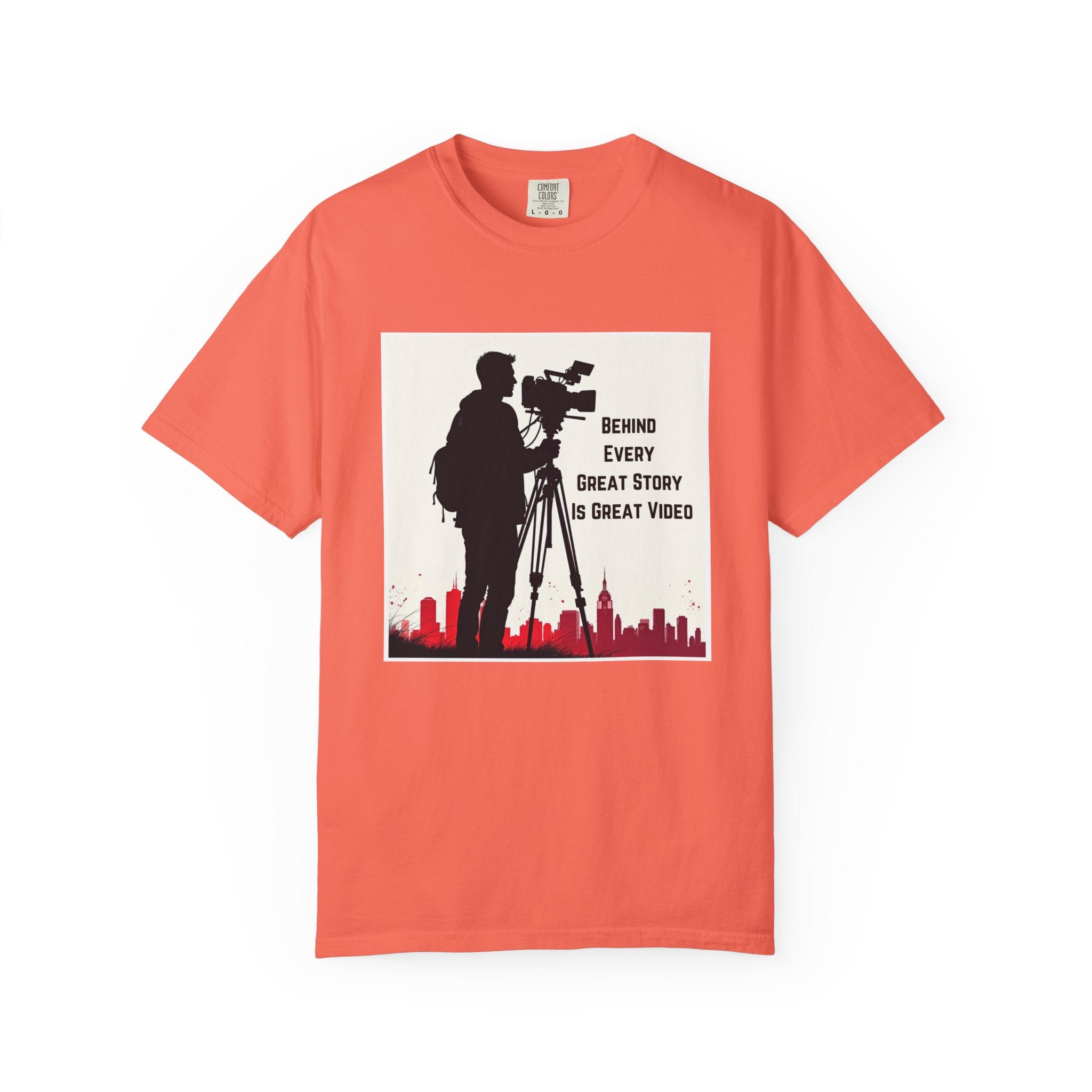TV News Videographer: Unisex Garment-Dyed T-shirt