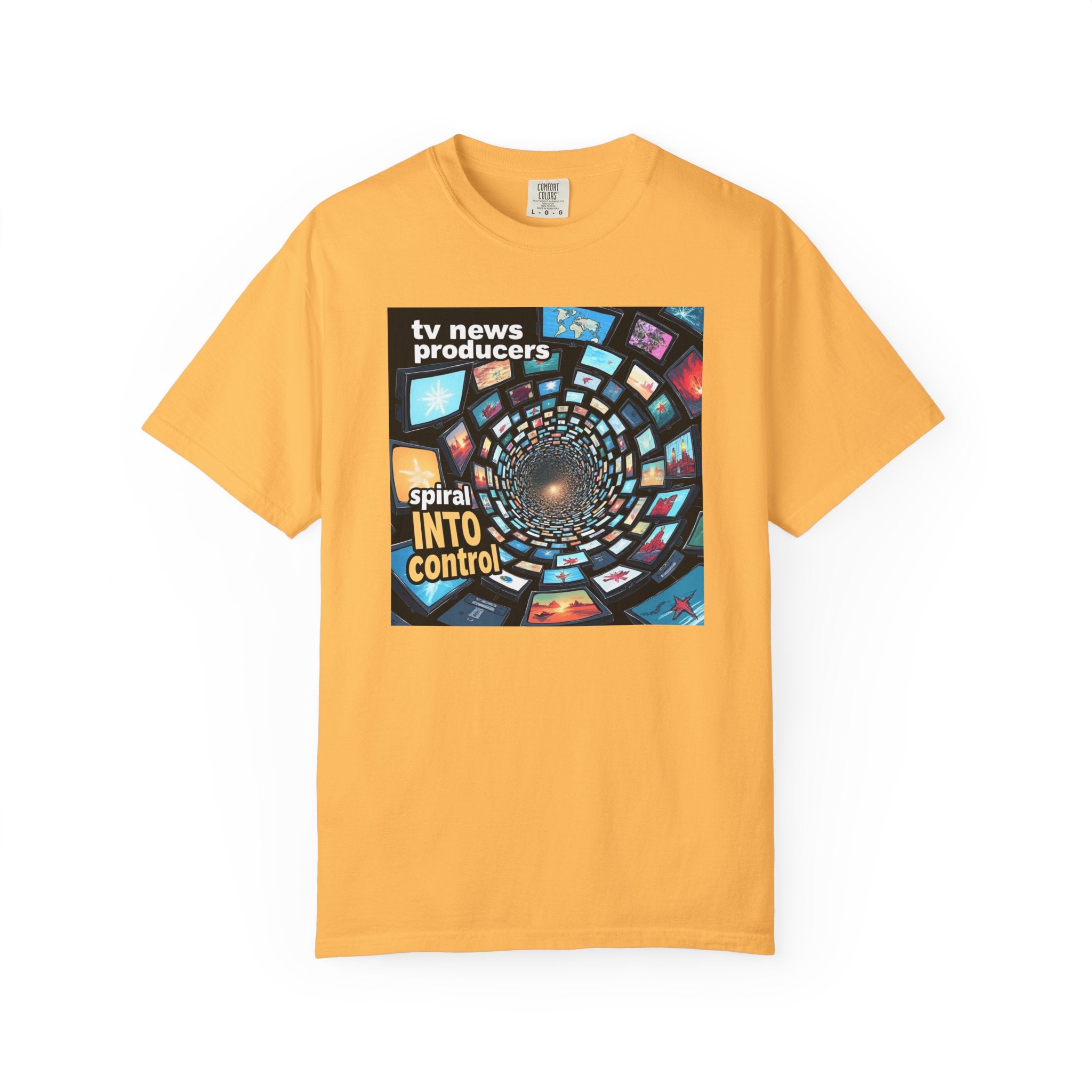 Retro Graphic T-Shirt for TV News Producers, Pop Culture Apparel, Gift for Journalists, TV Enthusiast Tee, Creative Vintage Style Shirt
