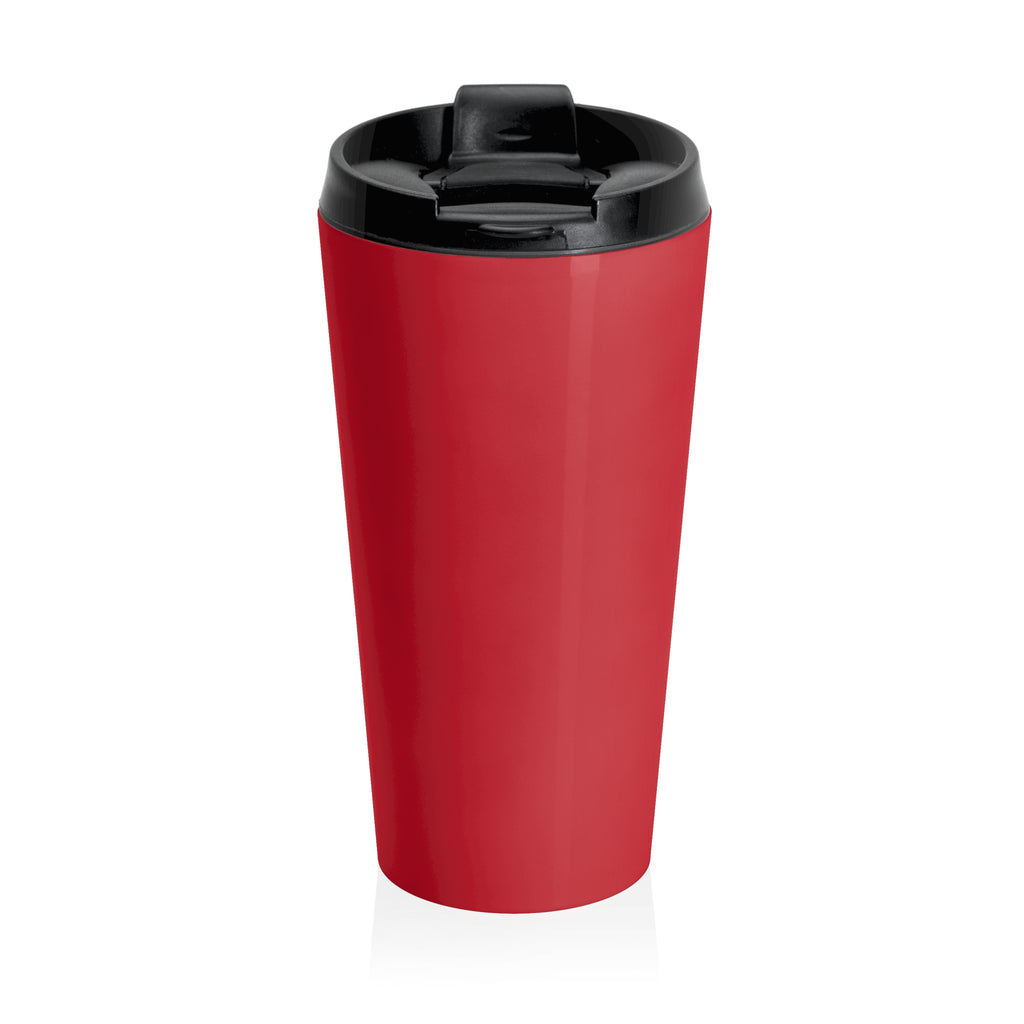 Fierce Fearless Fabulous Travel Mug — Red Stainless Steel Insulated Tumbler