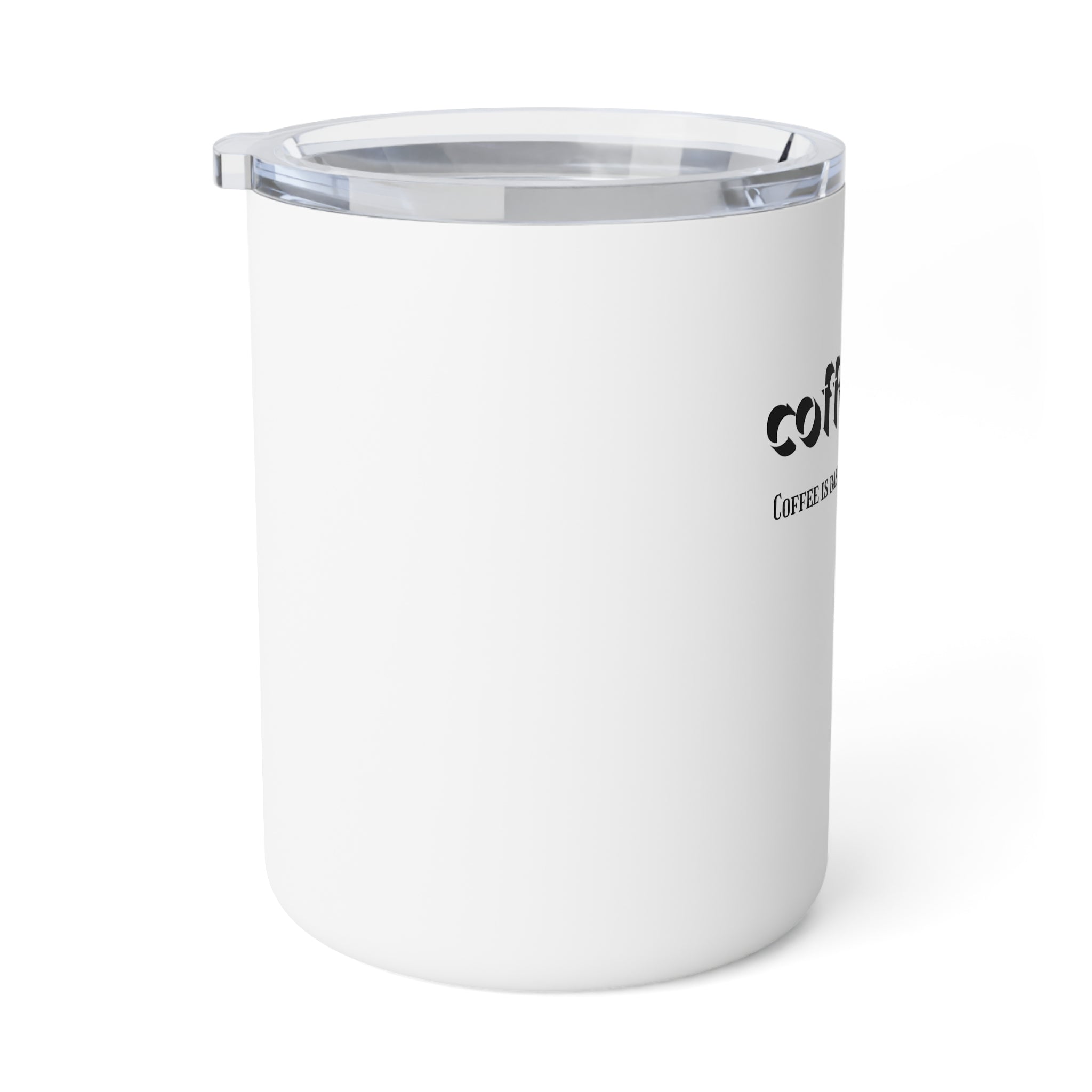 Coffee Talk 10oz Insulated Coffee Mug — Funny Coffee Saying Travel Tumbler