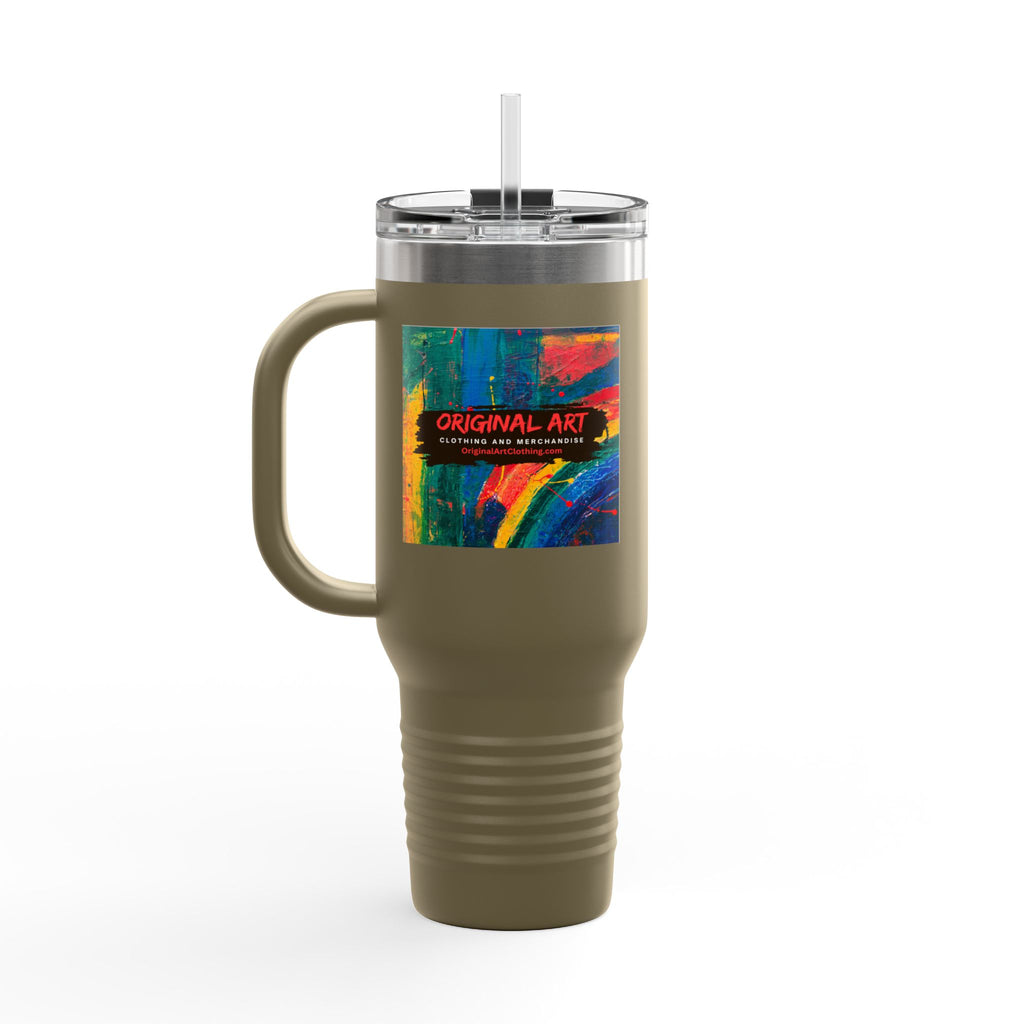 Travel Mug — "I teach. But you may call me a learning ninja." 40oz Insulated Teacher Tumbler