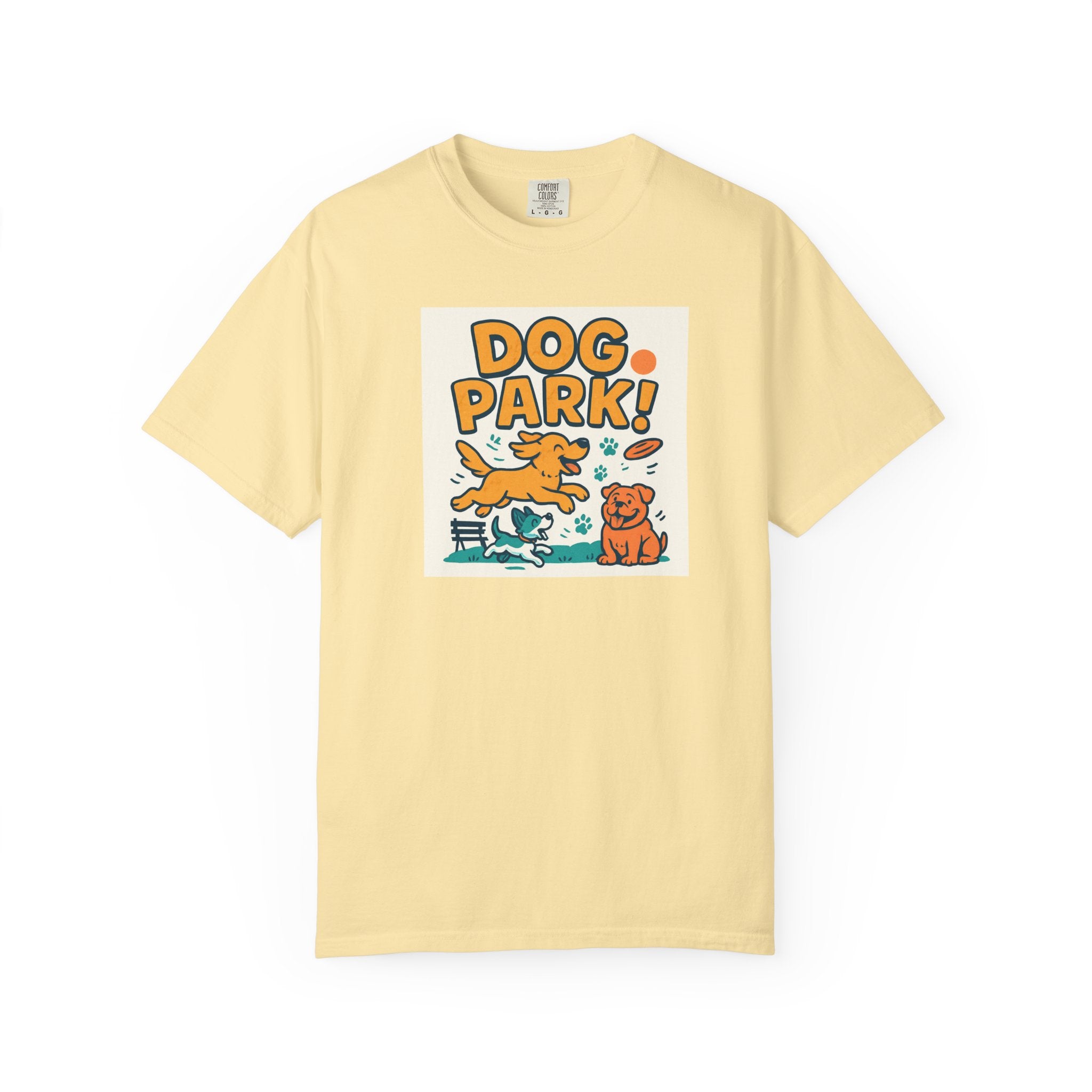 Playful Dog Park Unisex T-shirt, Dog Lover Gift, Pet Themed Apparel, Gift for Dog Owners, Fun Summer Tee