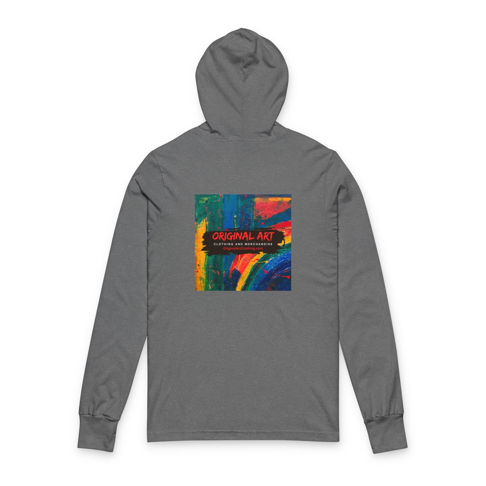 Artistic Apple Hooded Tee — Original Art Graphic Long-Sleeve Hoodie Shirt