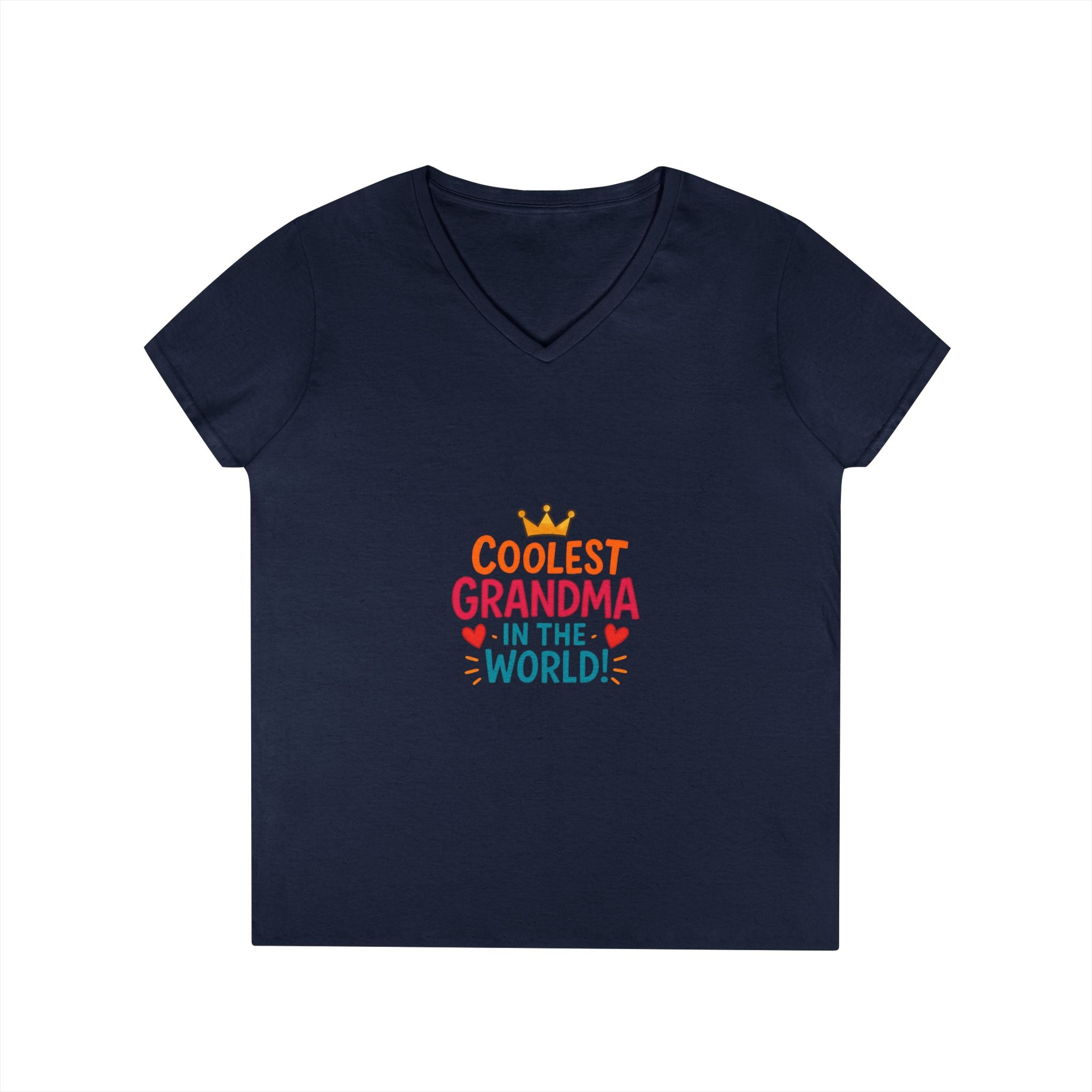 Coolest Grandma in the World V-Neck T-Shirt