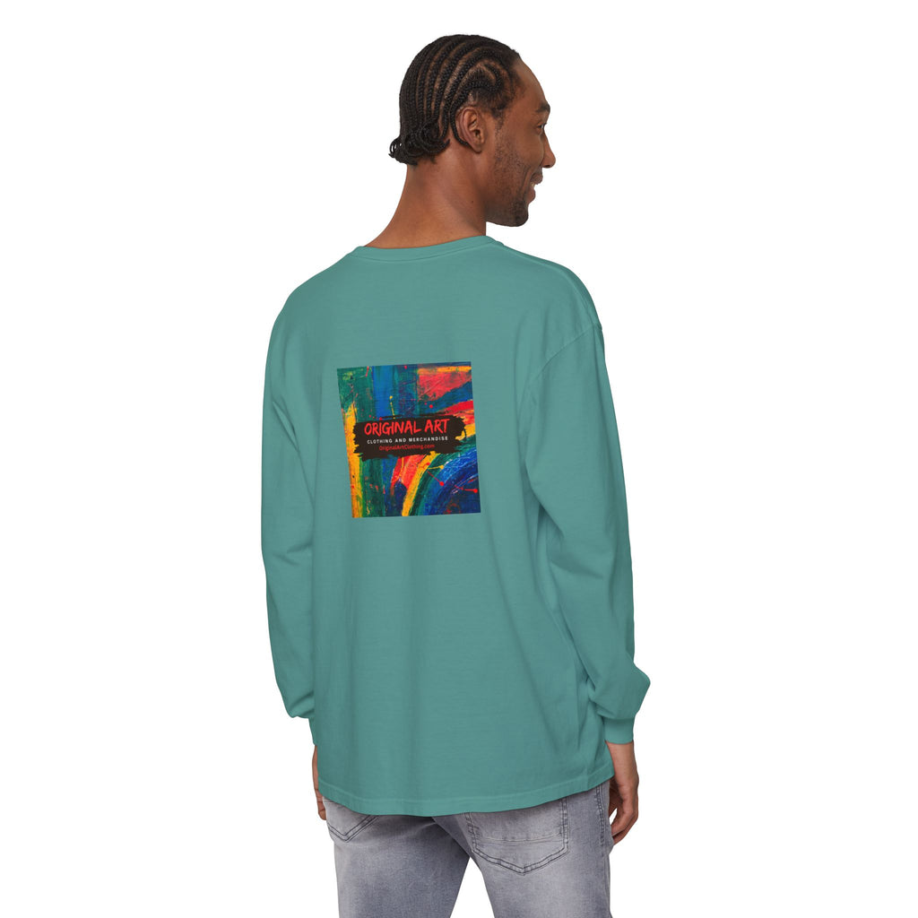Dog Park Unisex Garment-dyed Long Sleeve T-Shirt