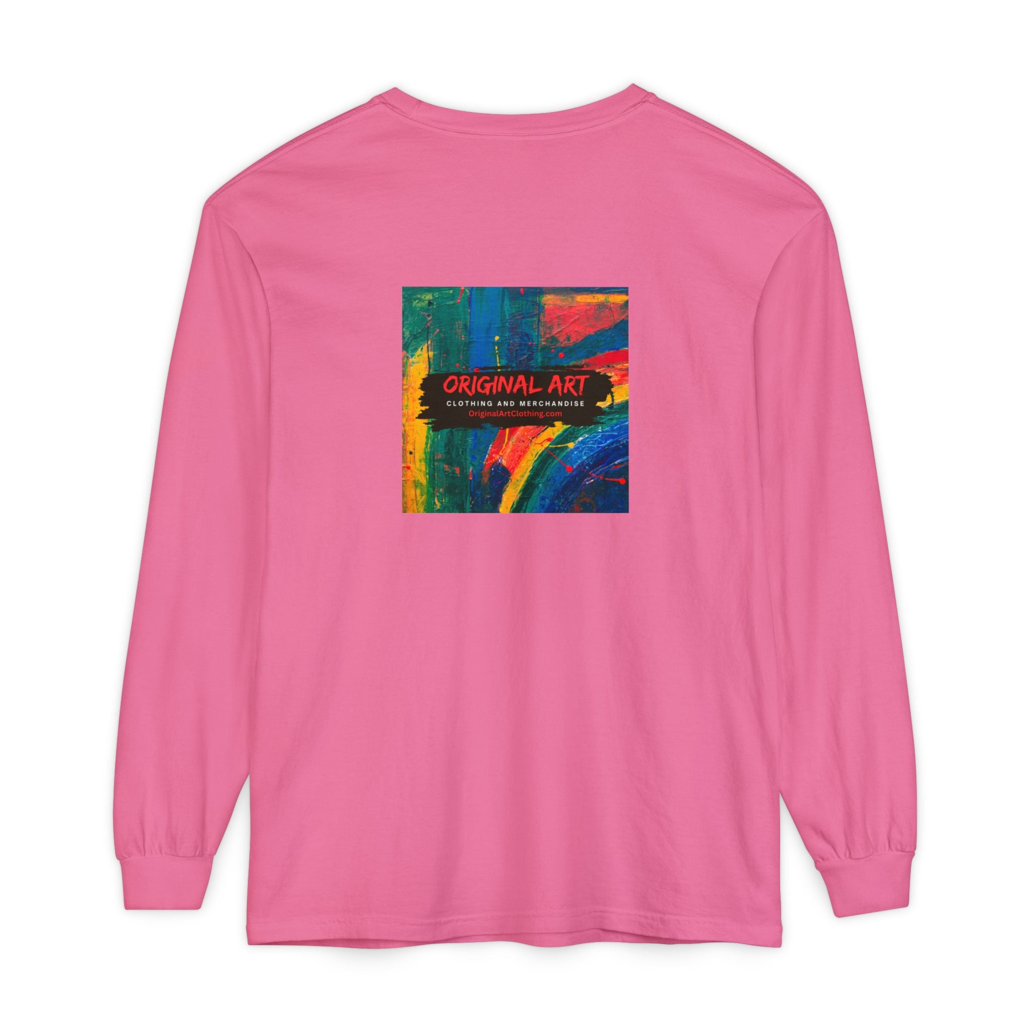 "Chasing the Groove" Long Sleve T-Shirt  Minimal Front + Original Art Back