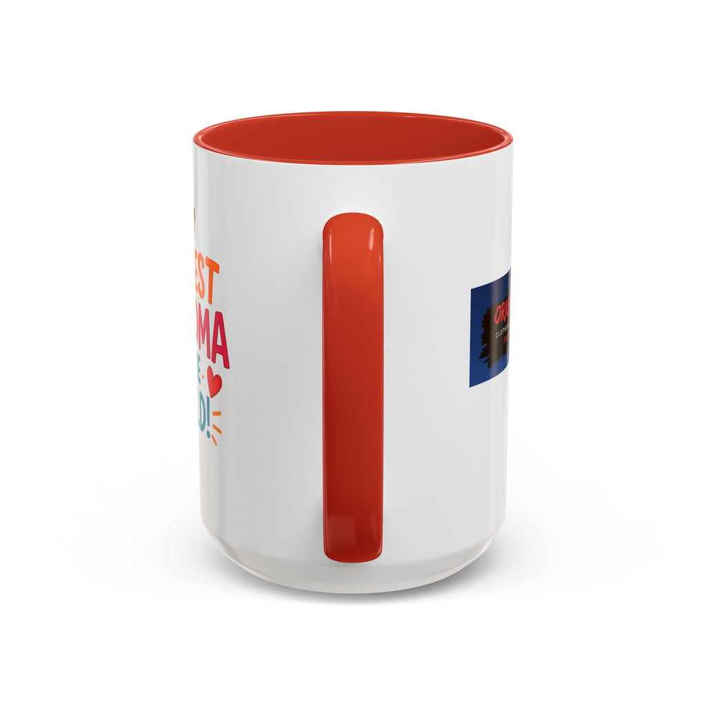 Coolest Grandma in the World Accent Coffee Mug — Fun Gift for Grandmother (11/15oz)