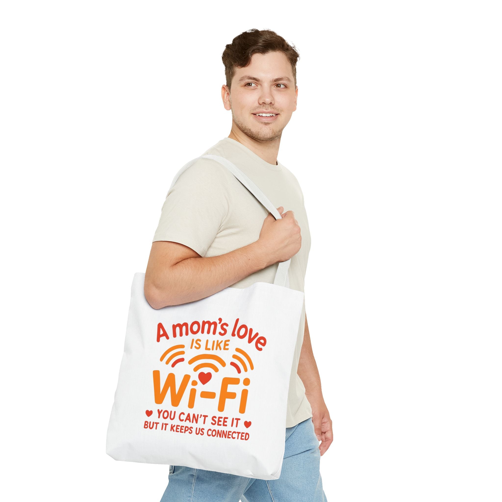 Tote Bag - "A Mom's Love Is Like Wi-Fi" Funny Mother's Day Gift Tote