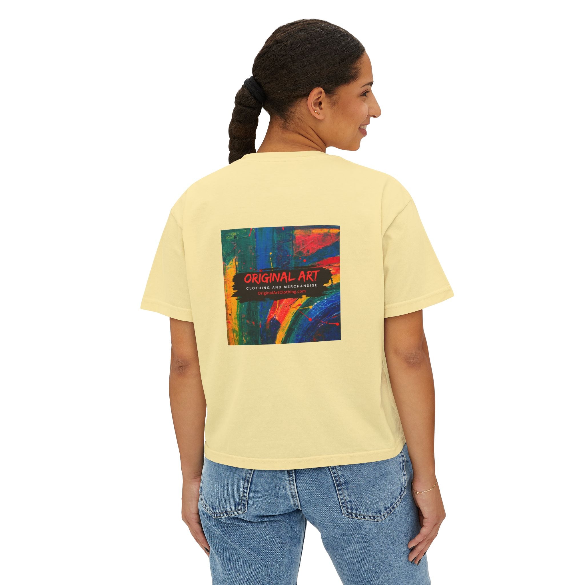 "Fierce Fearless Fabulous"Women's Boxy Tee — Minimal Script Graphic