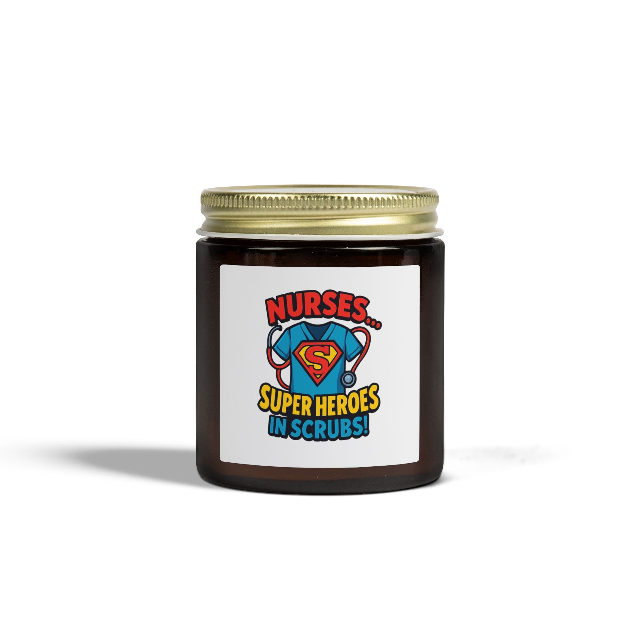 Nurse Superheroes Candle — Coconut Apricot Scent (4oz & 9oz)